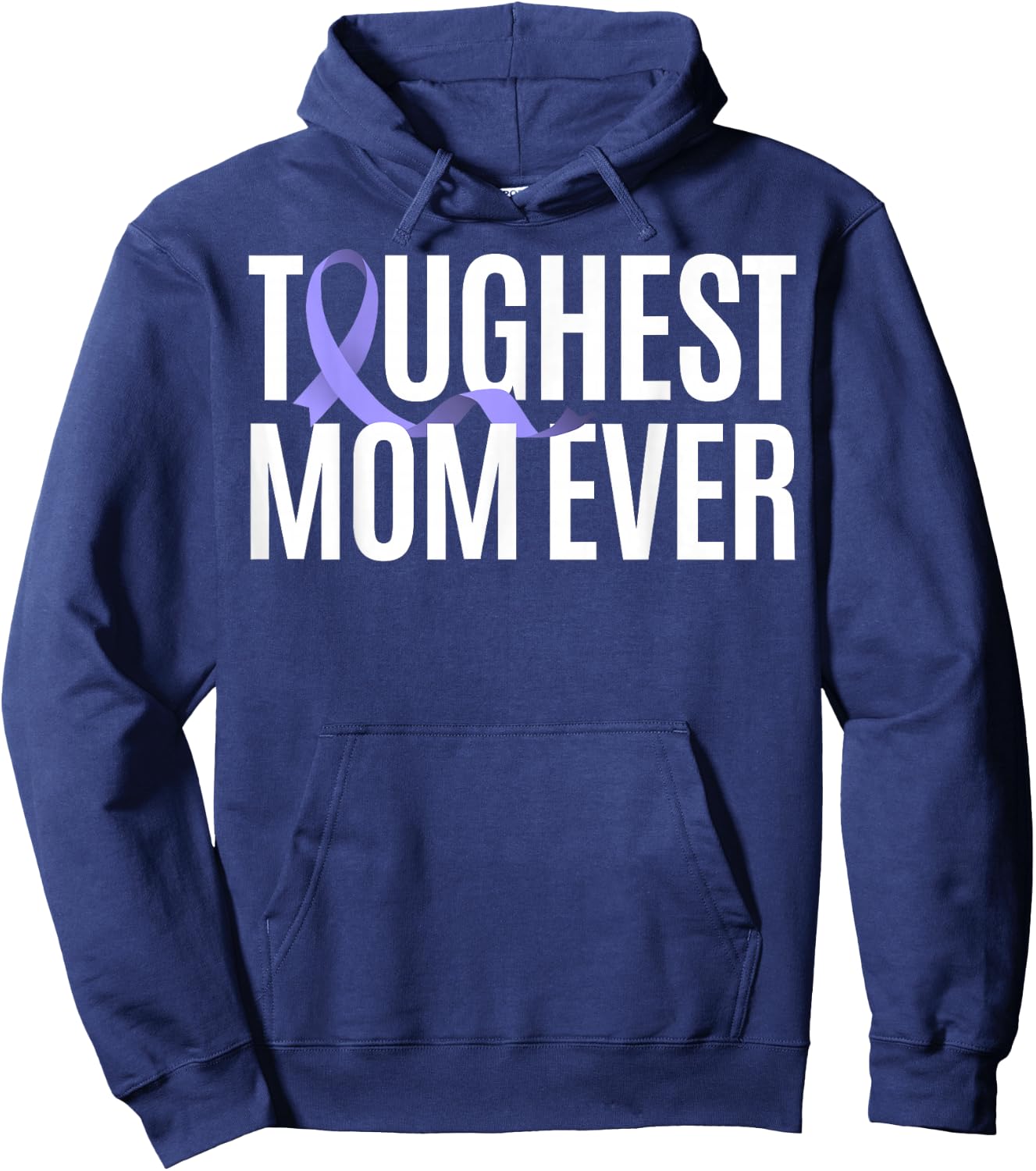 Toughest Mom Ever Vulvar Cancer Hoodie - Hoodie | Navy