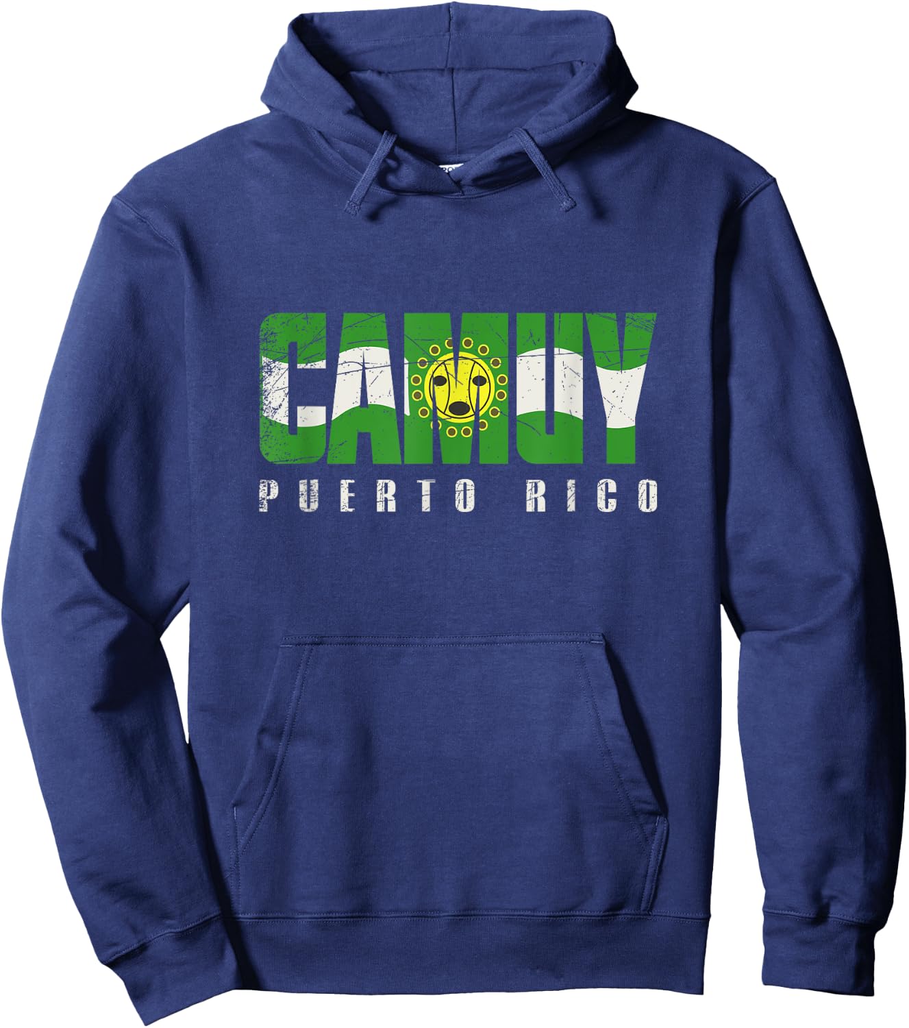 Camuy City in Puerto Rico, Camuy Flag Hoodie - Hoodie | Navy