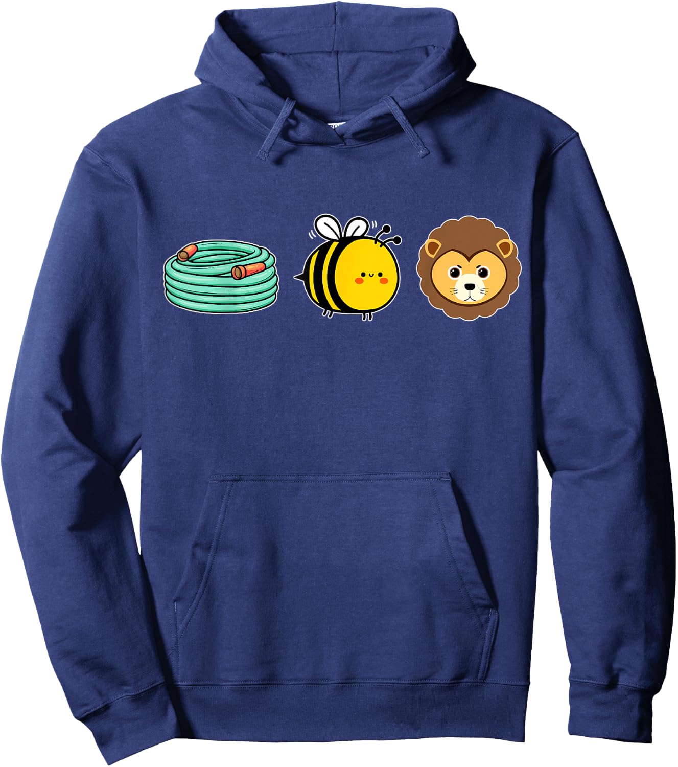 Hose Bee Lion Hidden message Funny Men Women Hoodie - Hoodie | Navy