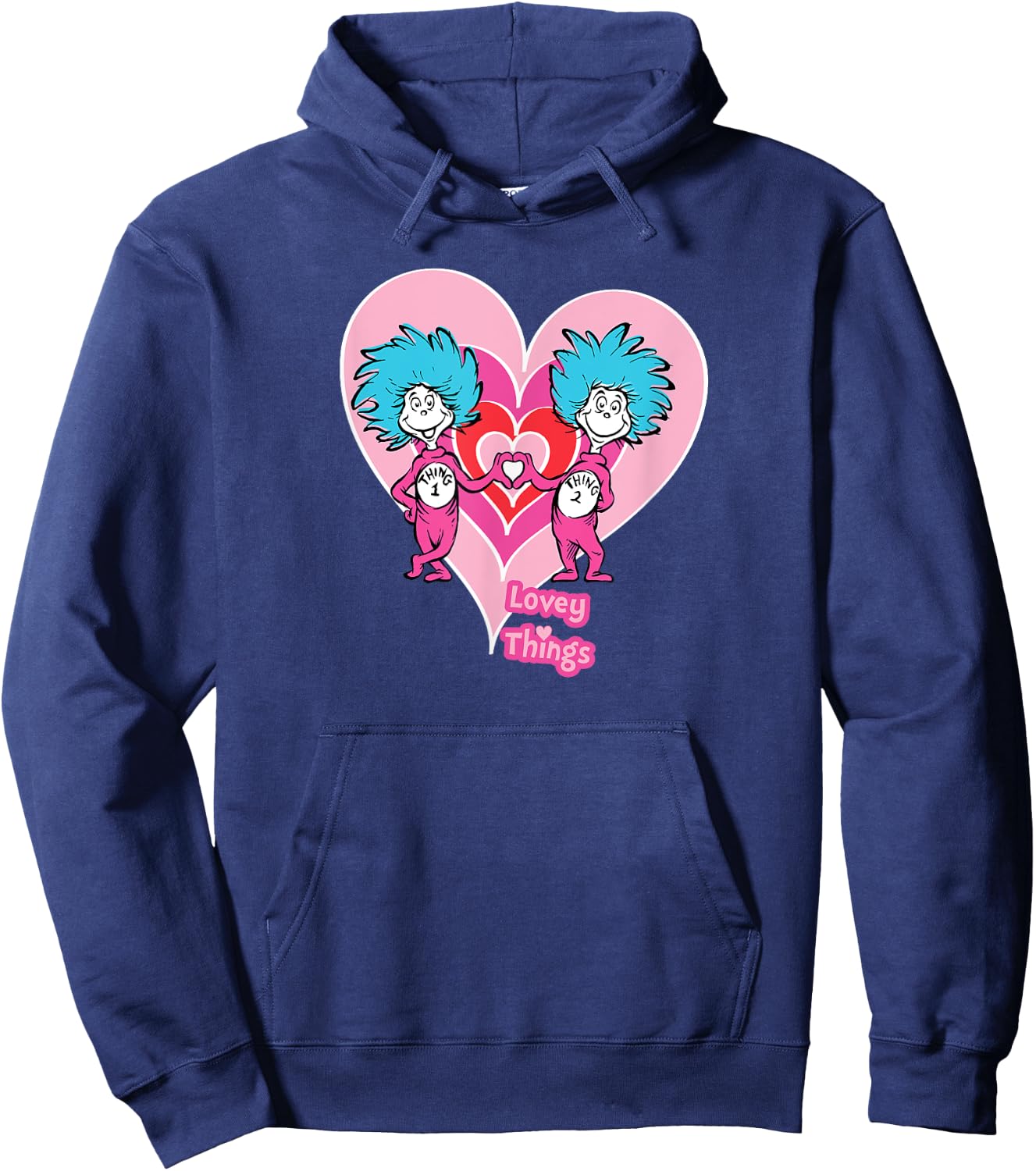 Dr. Seuss Lovey Things Hoodie - Hoodie | Navy