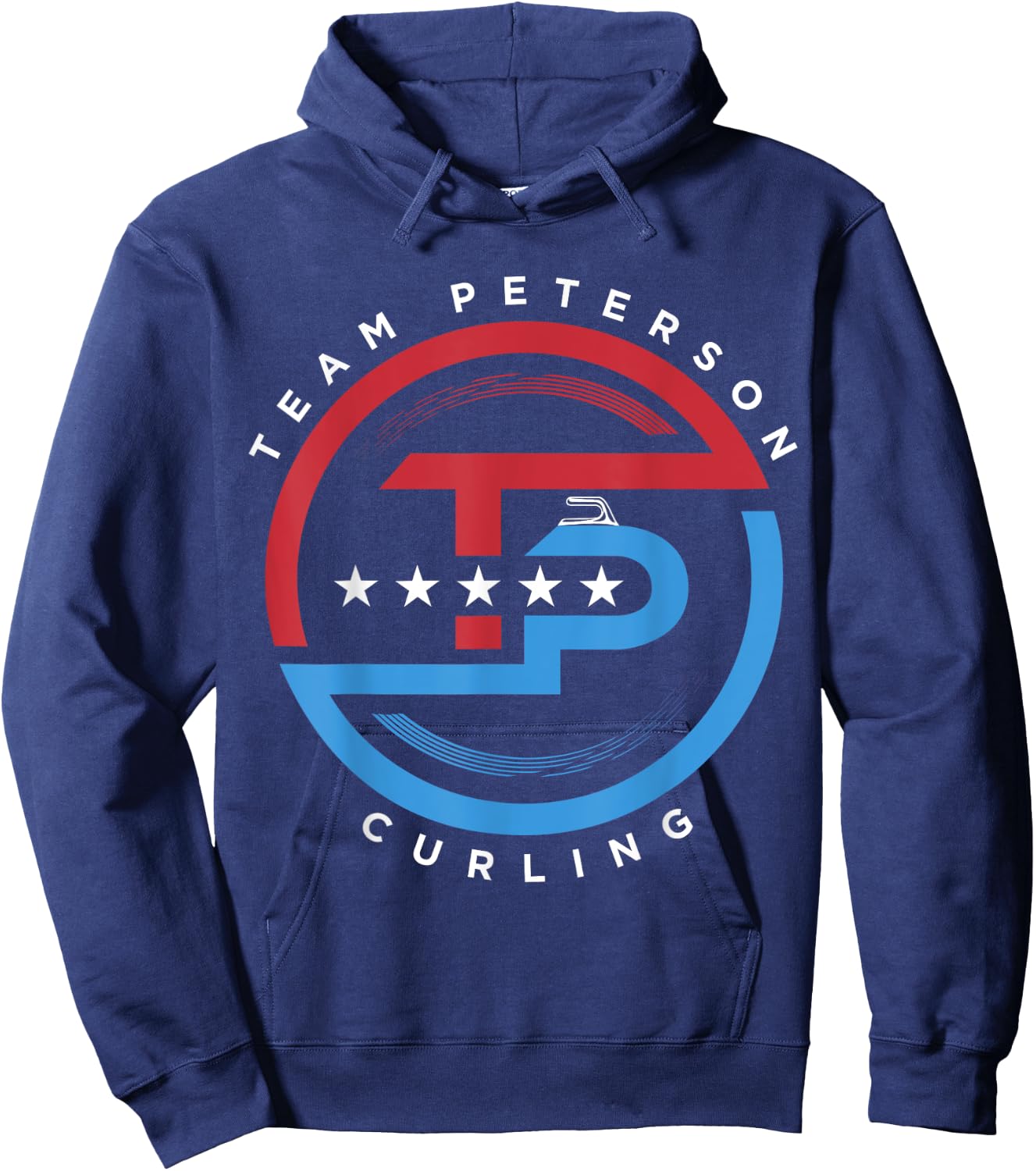 Team Peterson Curling Logo Hoodie - Hoodie | Navy