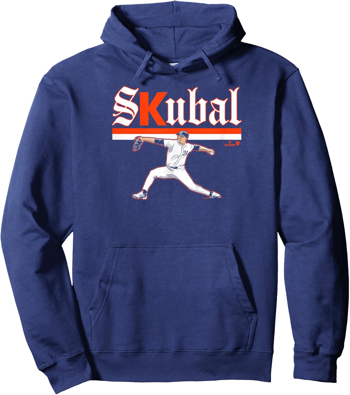 Tarik Skubal - Ace Pose - Detroit Baseball Hoodie - Hoodie | Navy