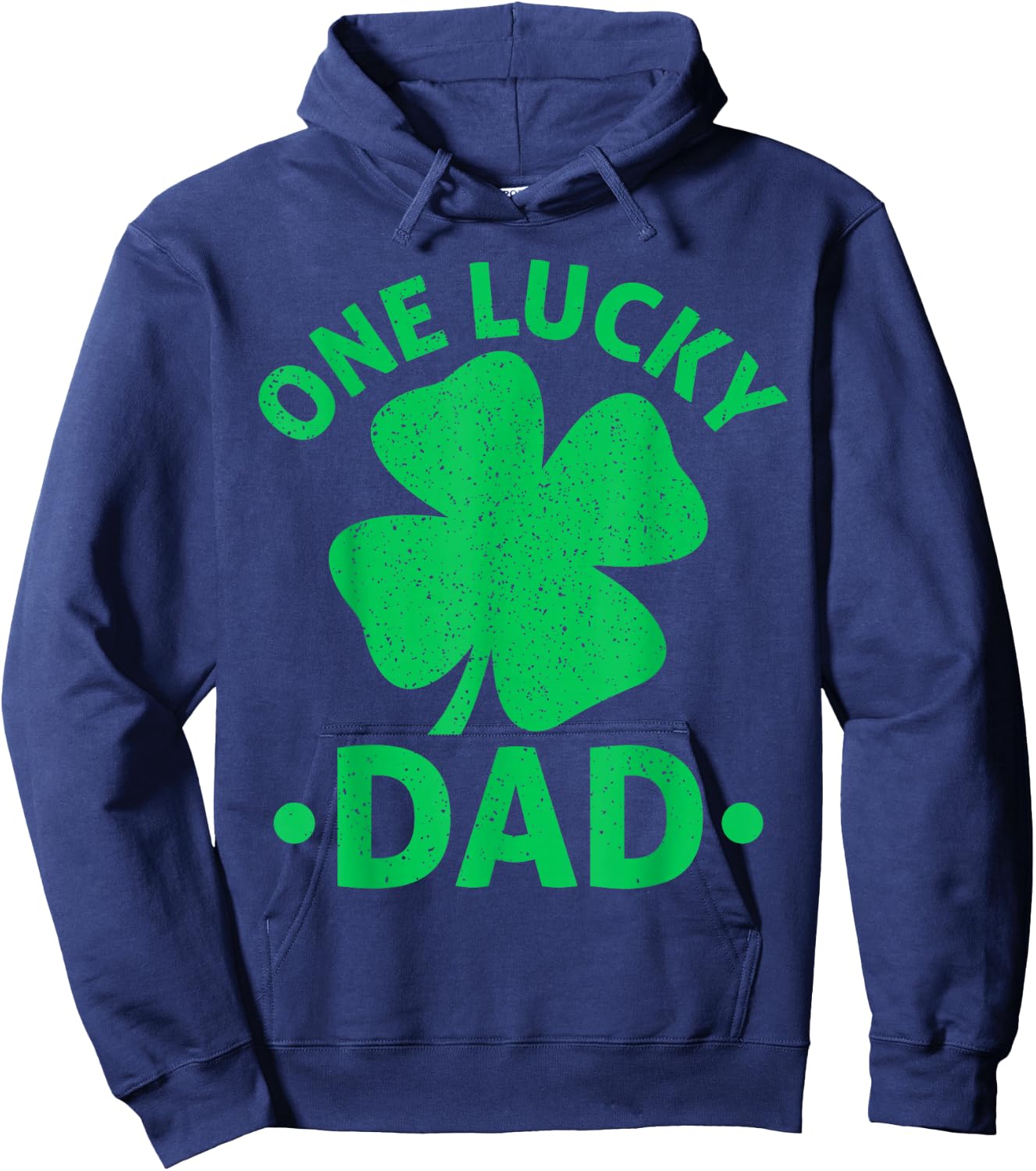 One Lucky Dad St Patrick Day Dad Hoodie - Hoodie | Navy