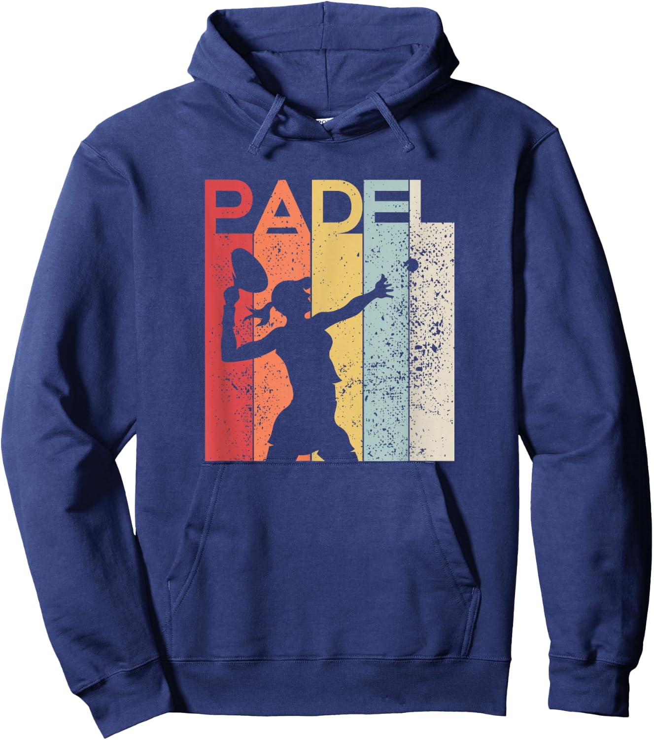 Padel Women's Fun Gift Padelist Retro Racket Hoodie - Hoodie | Navy
