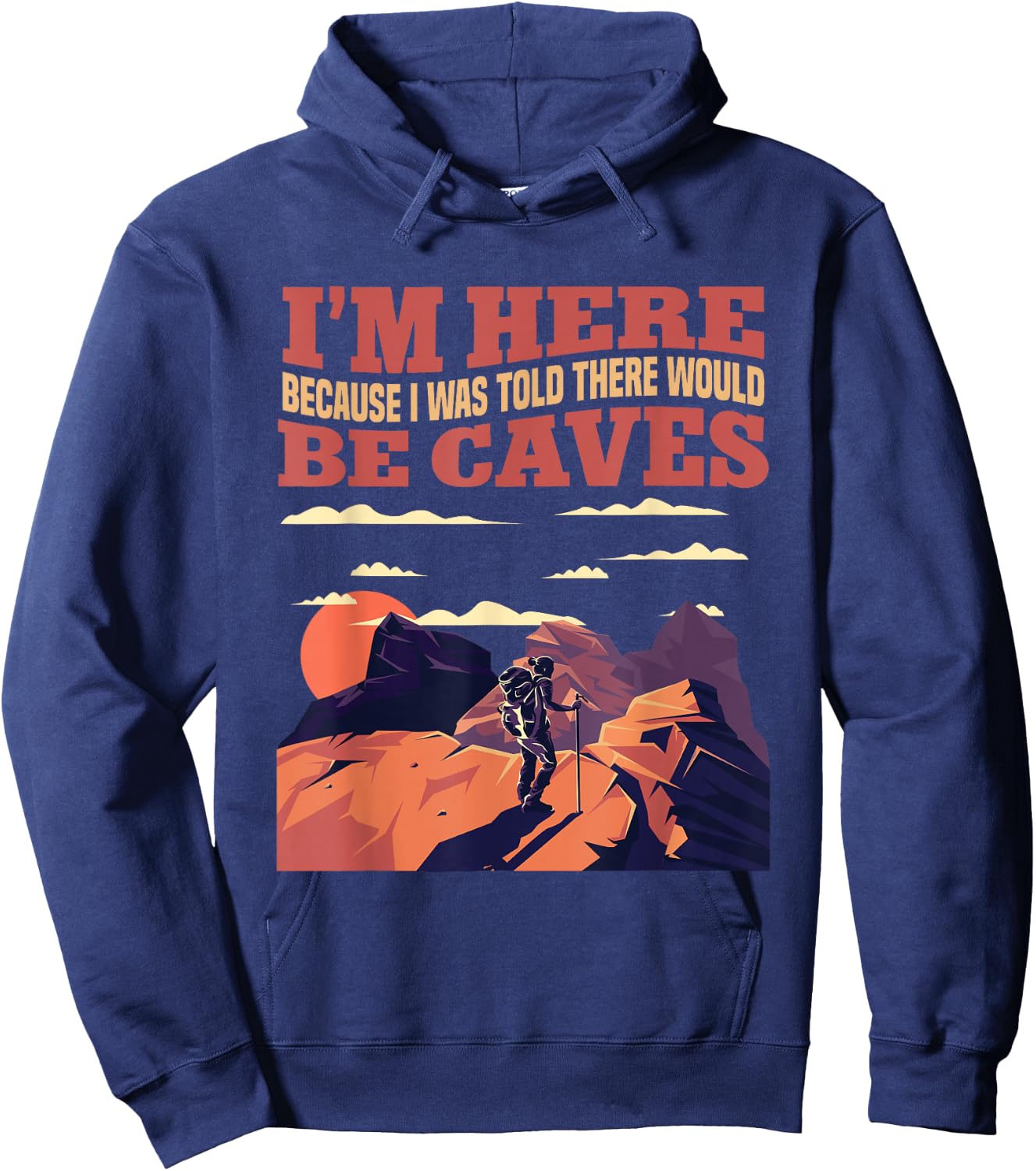 Retro Spelunking Caving Hoodie - Hoodie | Navy