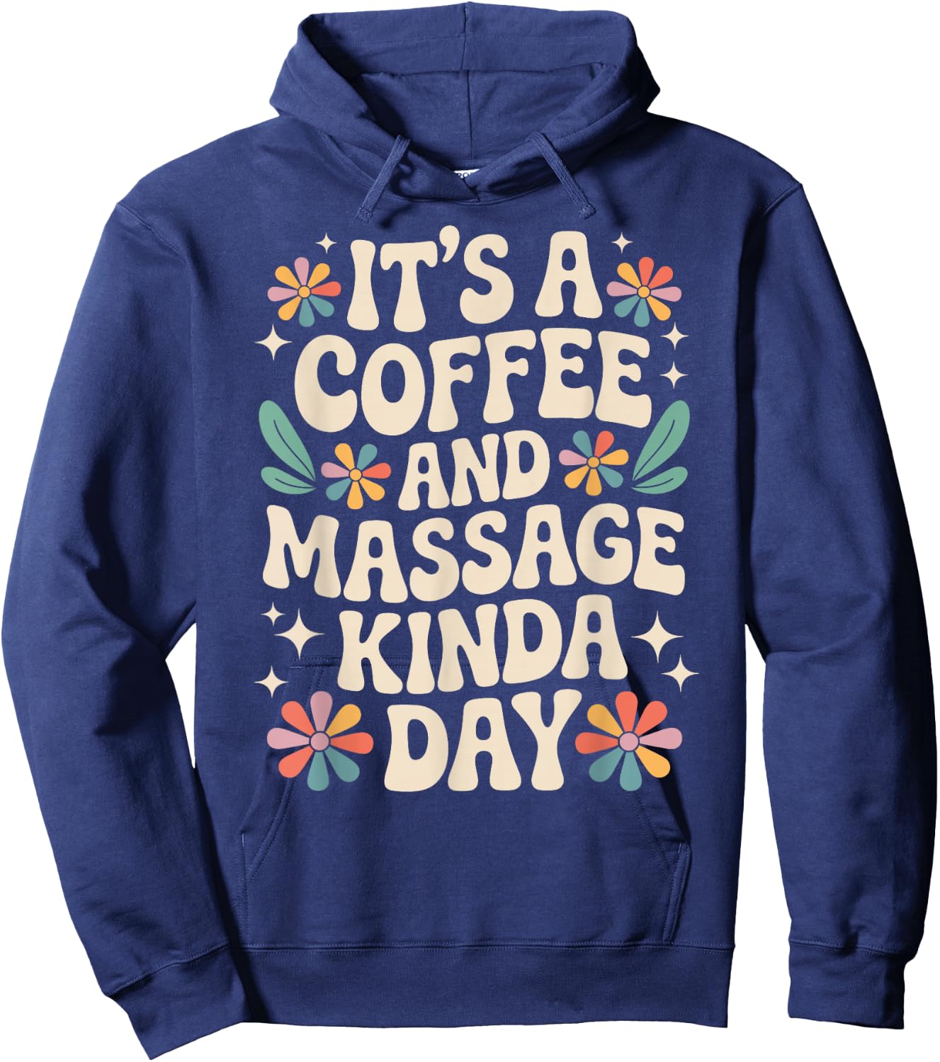 Coffee and Massage Funny Massage Therapist Hoodie - Hoodie | Navy