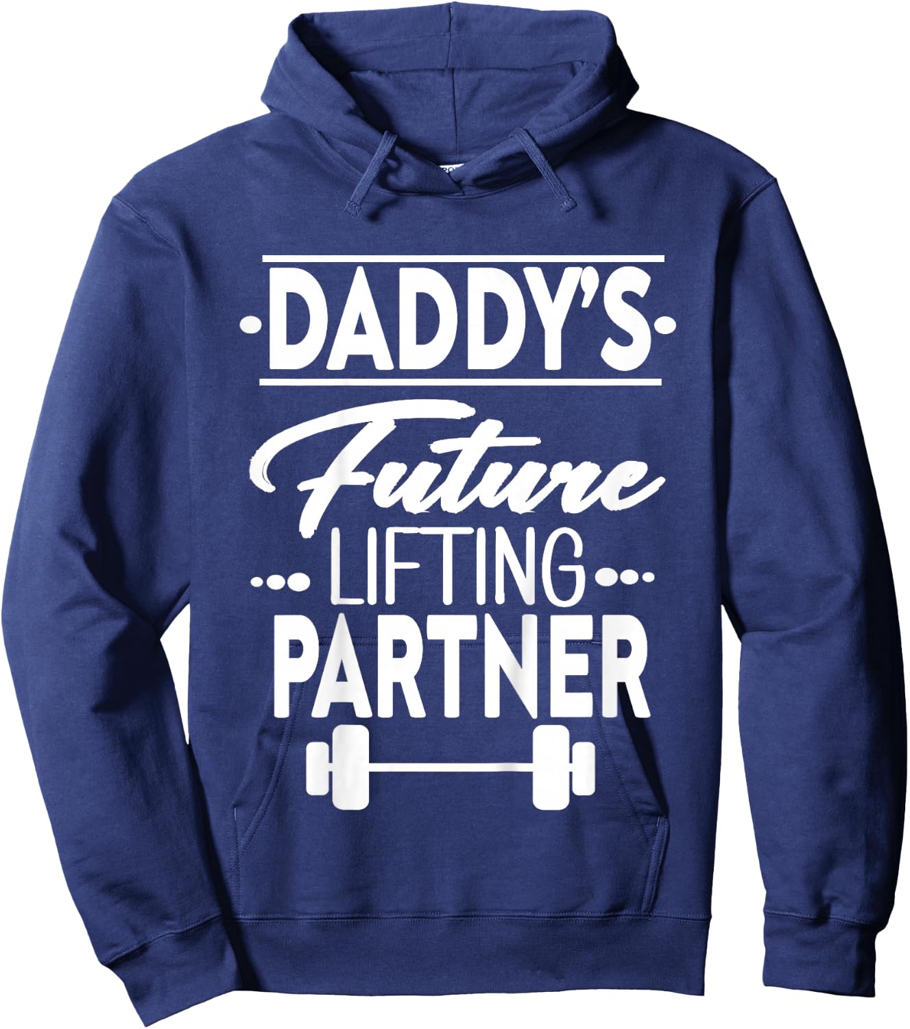 Kids Daddy's Future Lifting Partner Hoodie - Hoodie | Navy