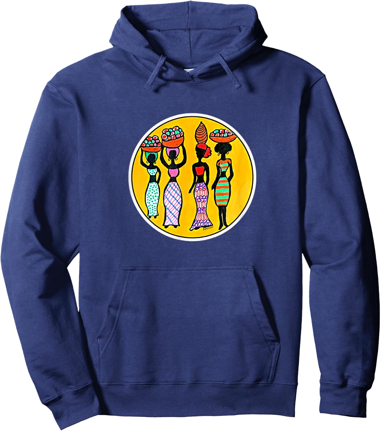 Pyram's Heart Rustic Design- Les Demoiselles Hoodie - Hoodie | Navy