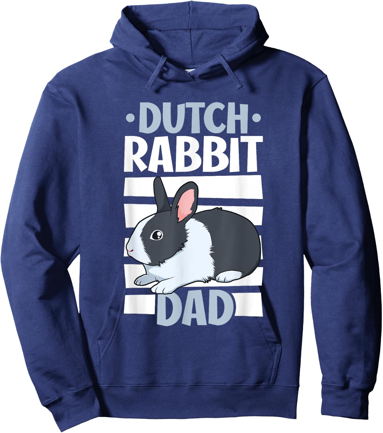 Dutch Rabbit Dad Hoodie - Hoodie | Navy