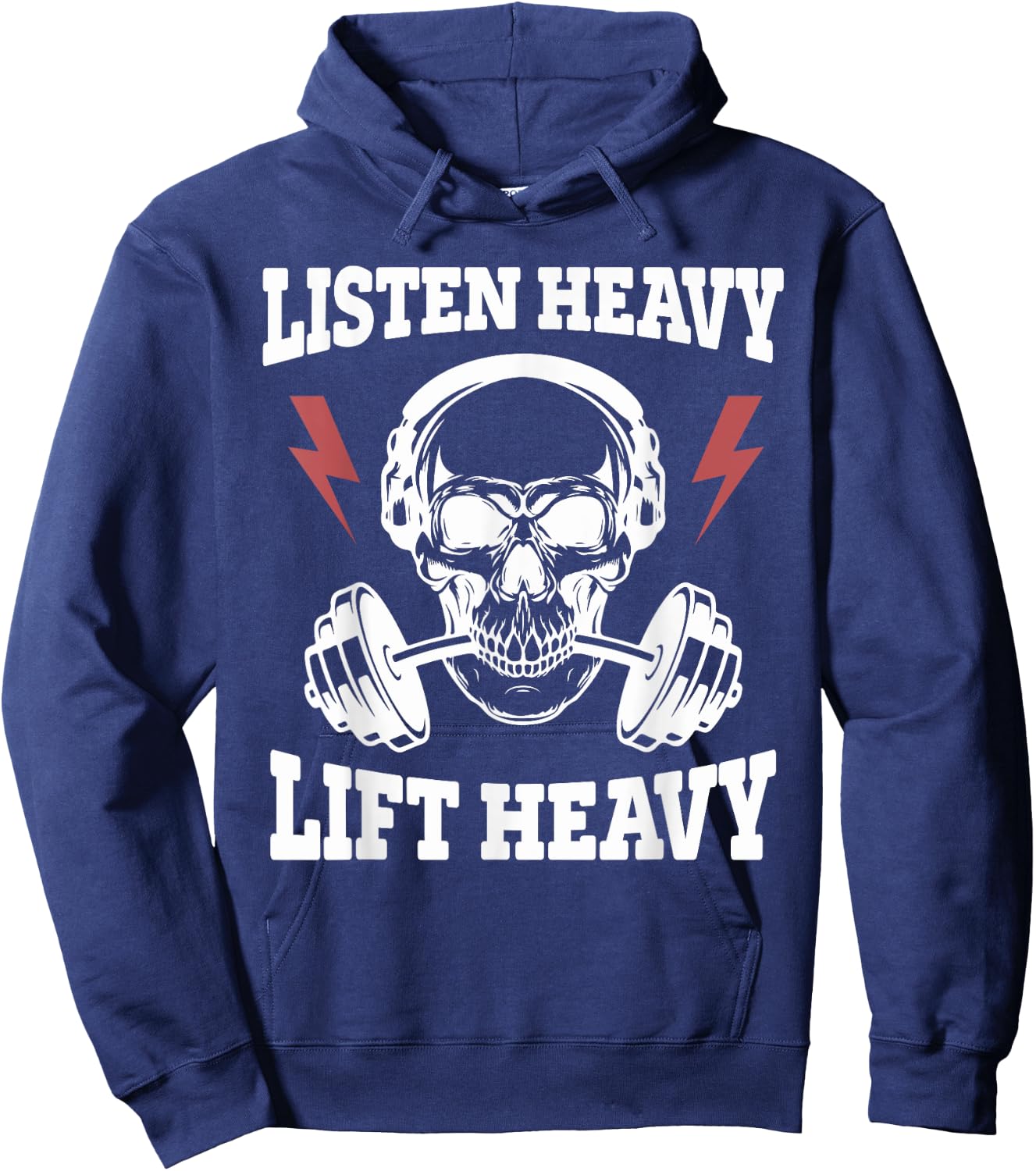 Listen Heavy Lift Heavy Apparel Hoodie - Hoodie | Navy