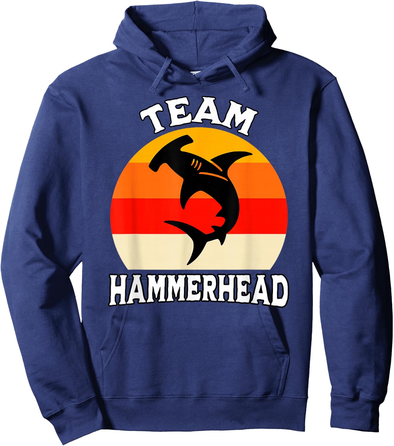 Hammerhead Shark Team Hammerhead Shark Hoodie - Hoodie | Navy
