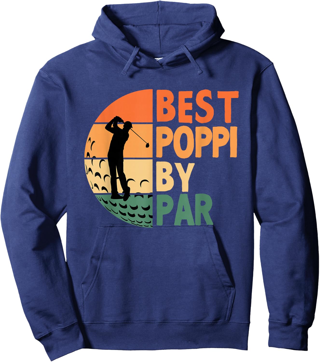 Best Poppi By Par Golfing Funny Golf Golfer Hoodie - Hoodie | Navy