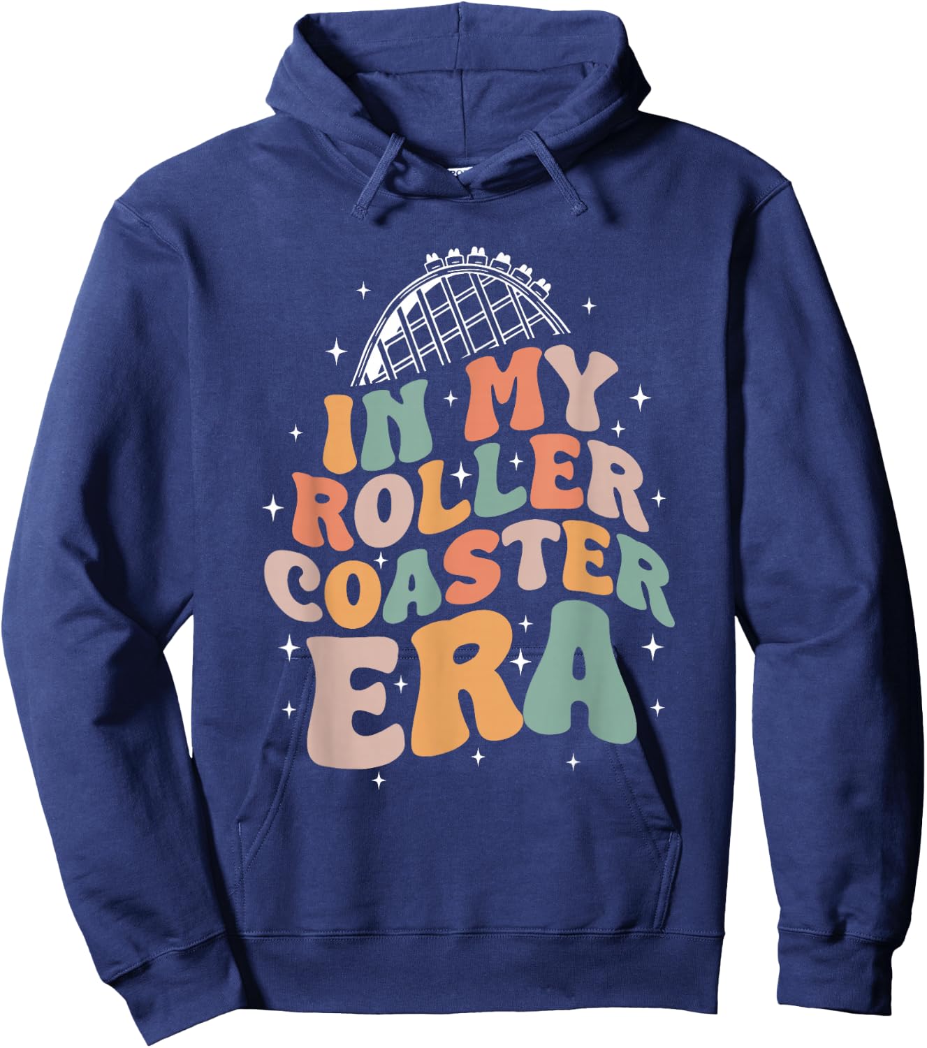 In My Roller Coaster Era Amusement Fun Park Hoodie - Hoodie | Navy