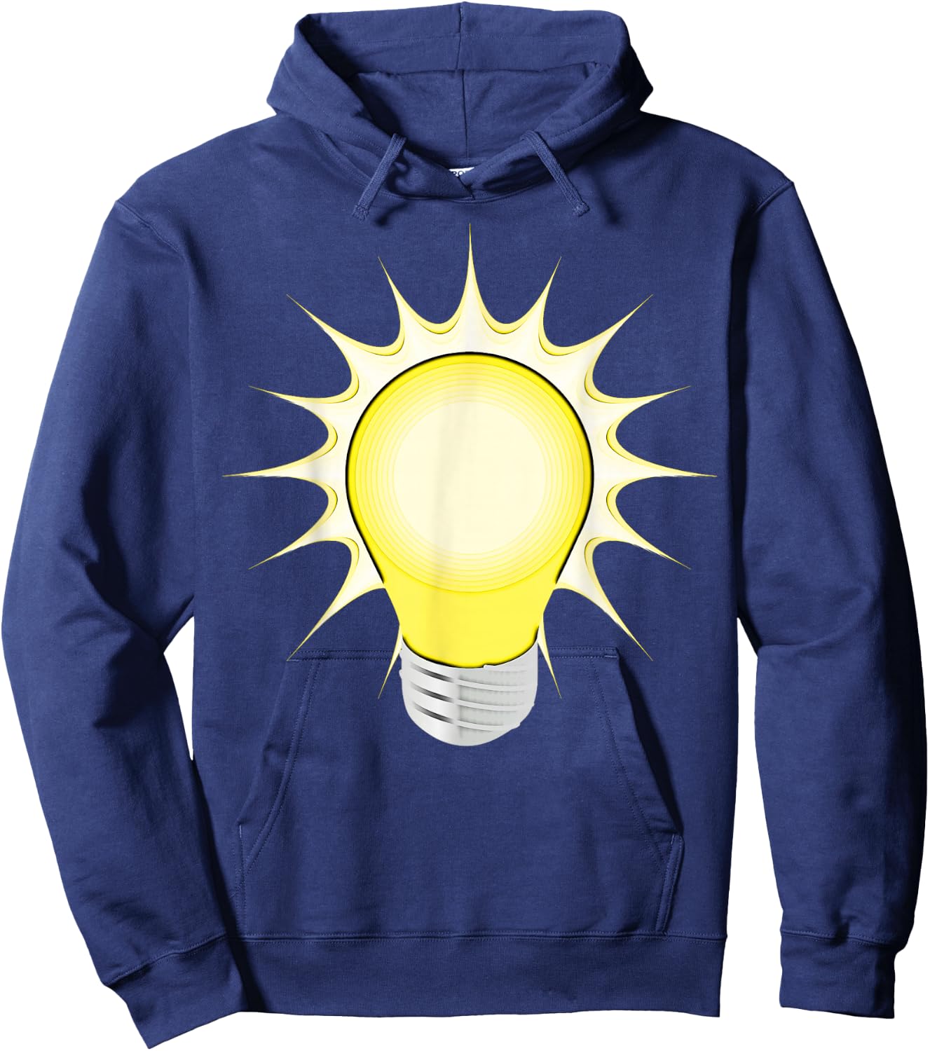 Lightbulb - Light Bulb Idea Shirt Hoodie - Hoodie | Navy