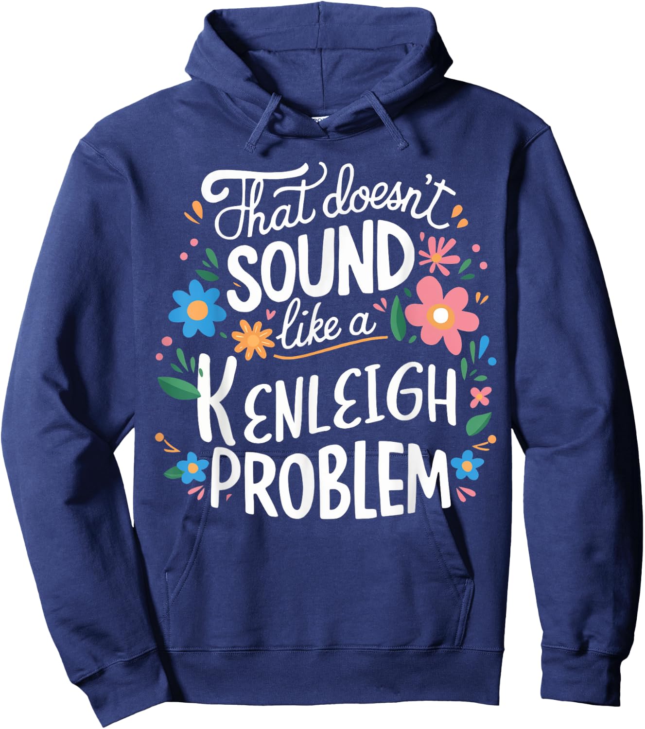 Kenleigh Personalized Cute Girls Kenleigh Name Hoodie - Hoodie | Navy