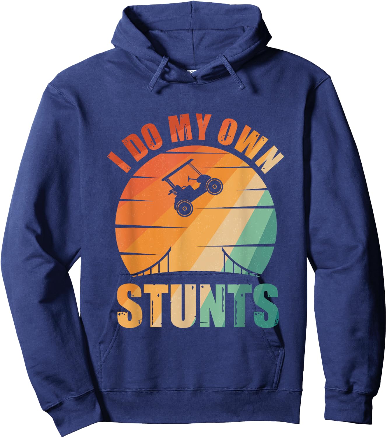Best Golf Cart Art Women Kids Golf Cart Driver Hoodie - Hoodie | Navy