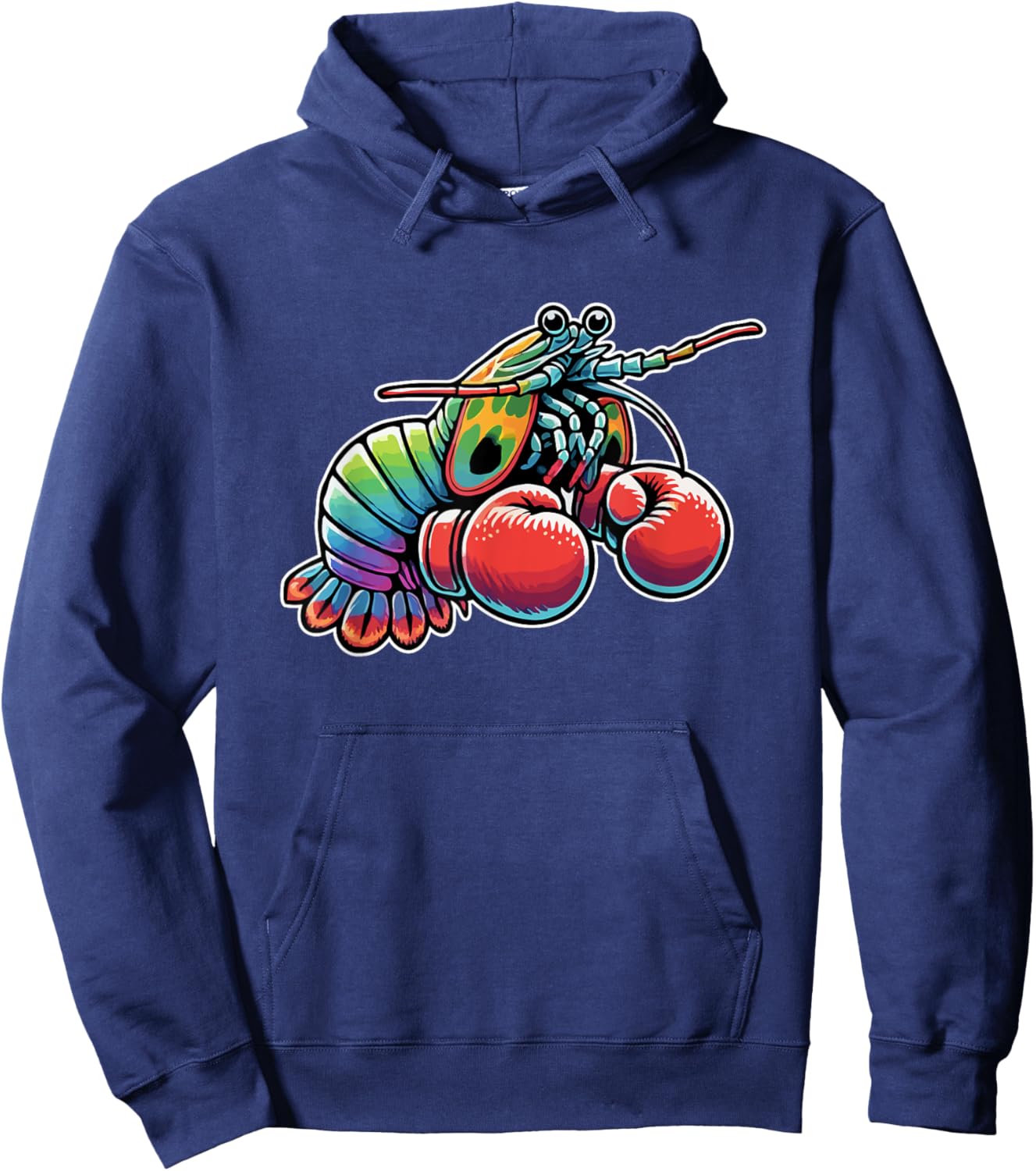Mantis Shrimp Peacock Mantis Shrimp Hoodie - Hoodie | Navy