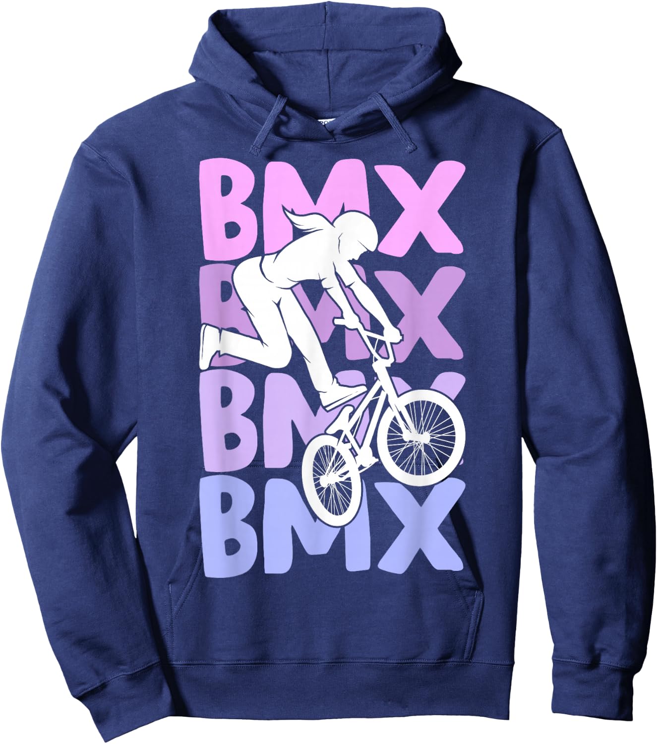 BMX Girls' Bike Stunt Children Hoodie - Hoodie | Navy