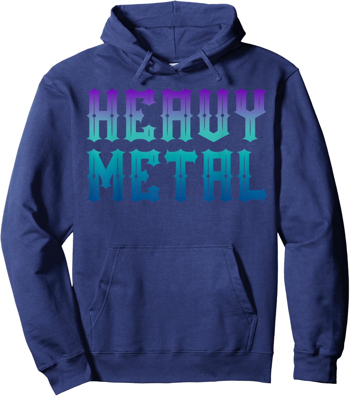 Heavy Metal Music Fan Cool Retro Classic Band Hoodie - Hoodie | Navy