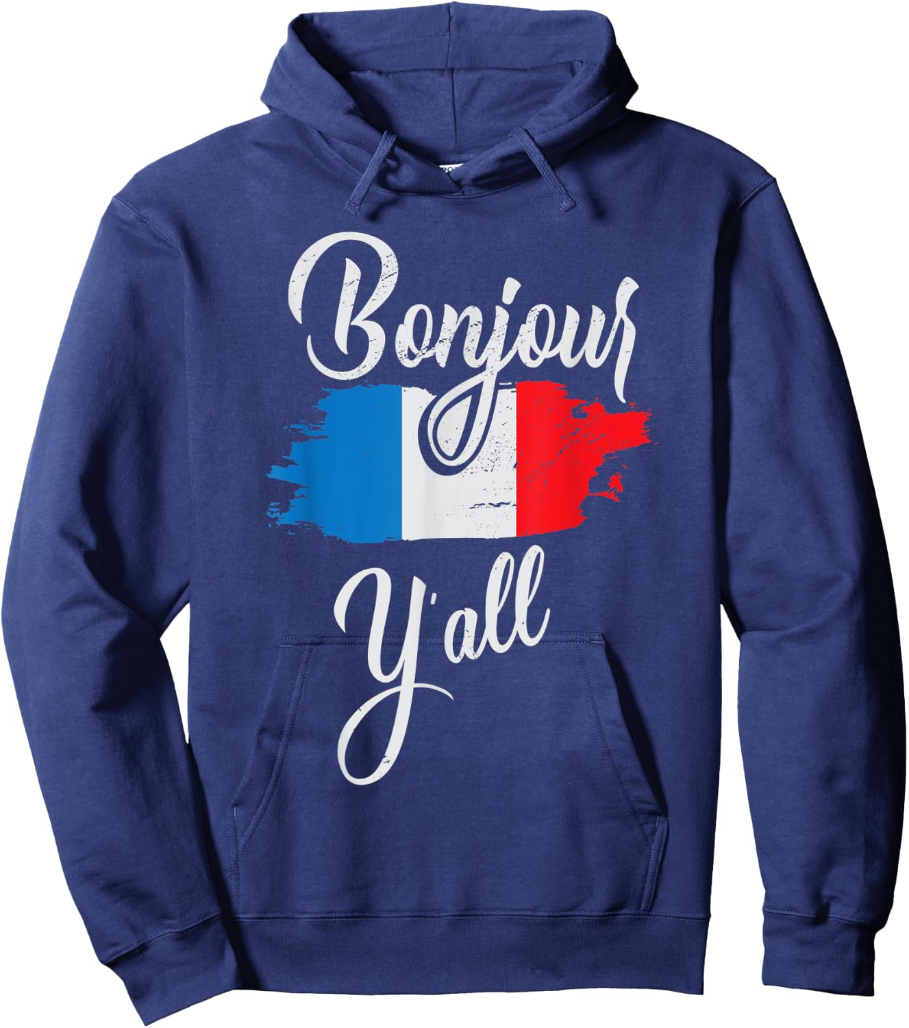 pardon my french funny people in USA Hoodie - Hoodie | Navy