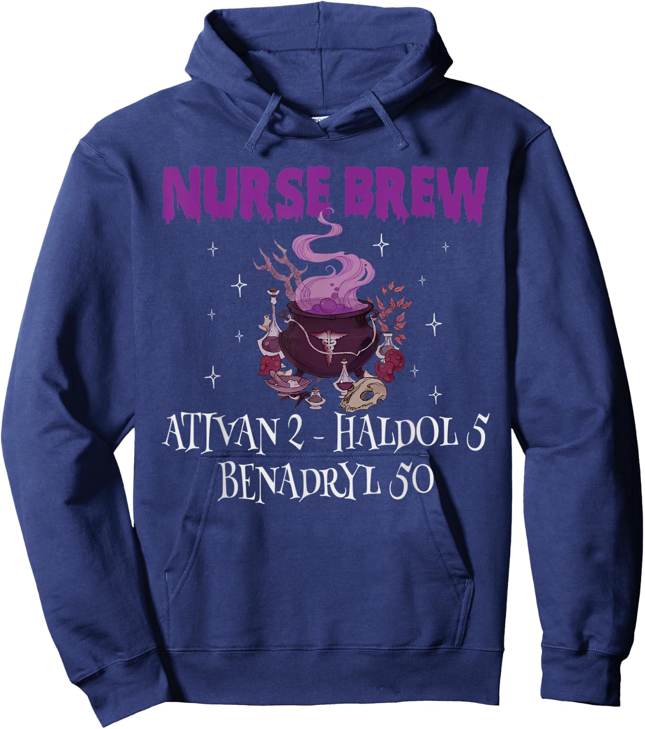 Halloween Nurse Brew Funny Halloween Hoodie - Hoodie | Navy