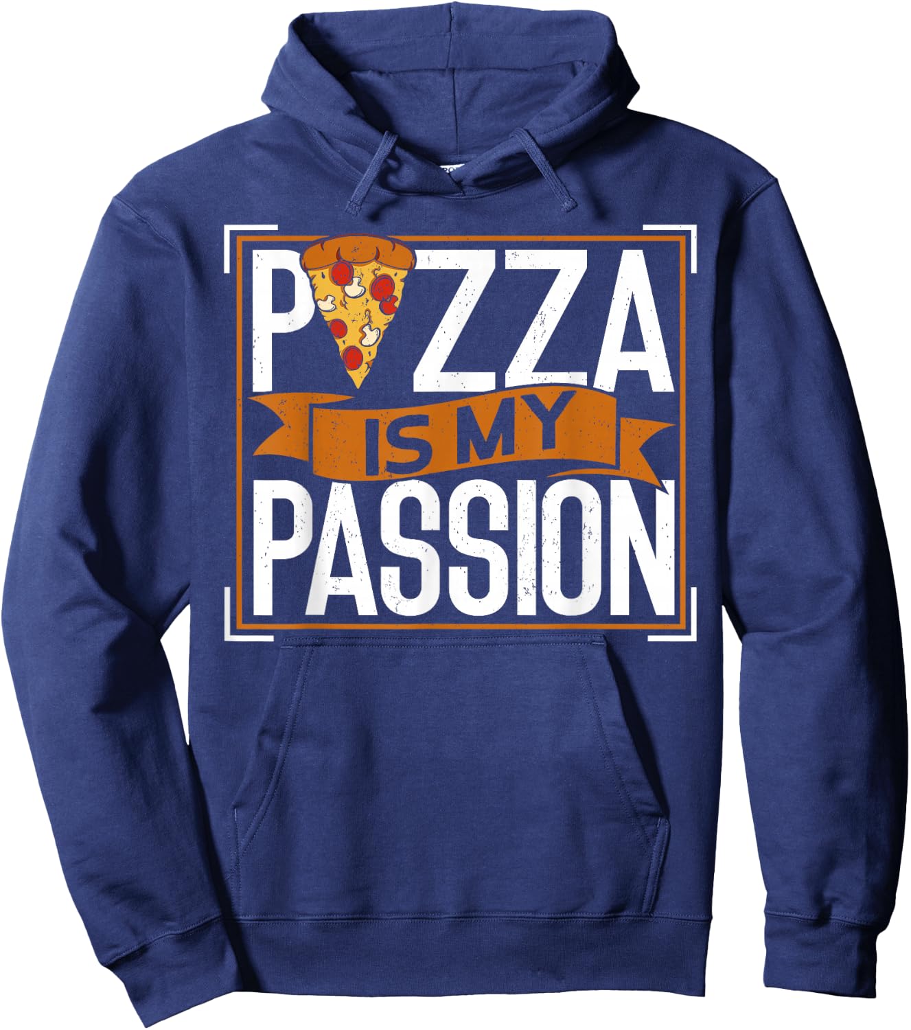 Pizza Is My Passion Funny Pizza Making Hoodie - Hoodie | Navy