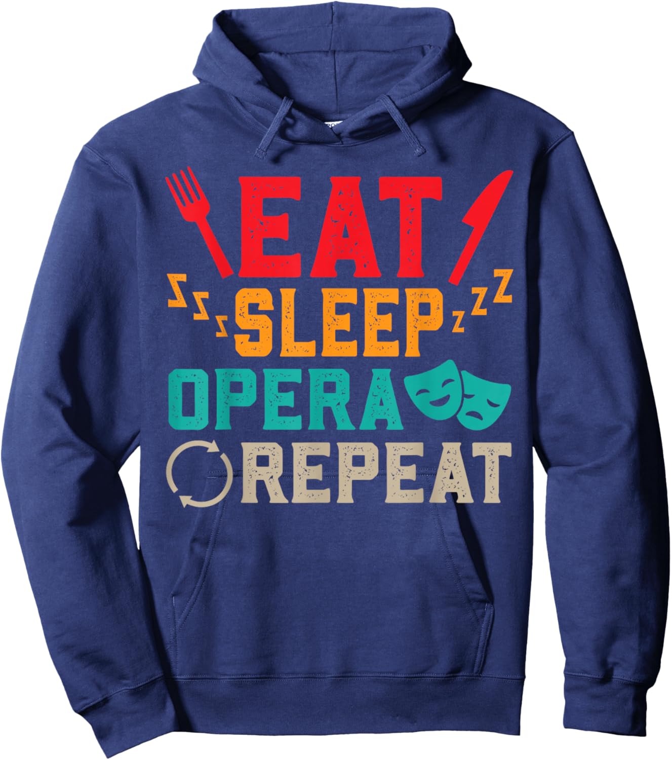 Opera Singer Hoodie - Hoodie | Navy