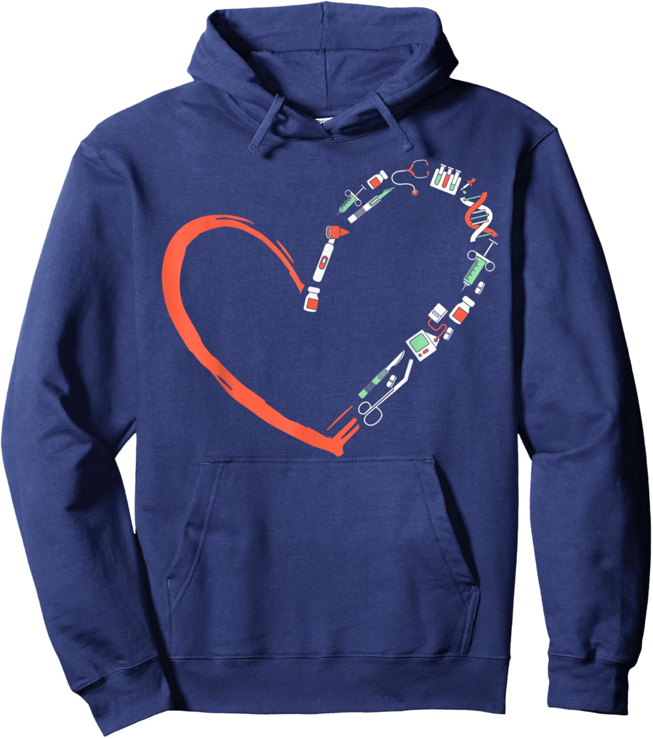 Doctor Heart Medical School Students Hoodie - Hoodie | Navy