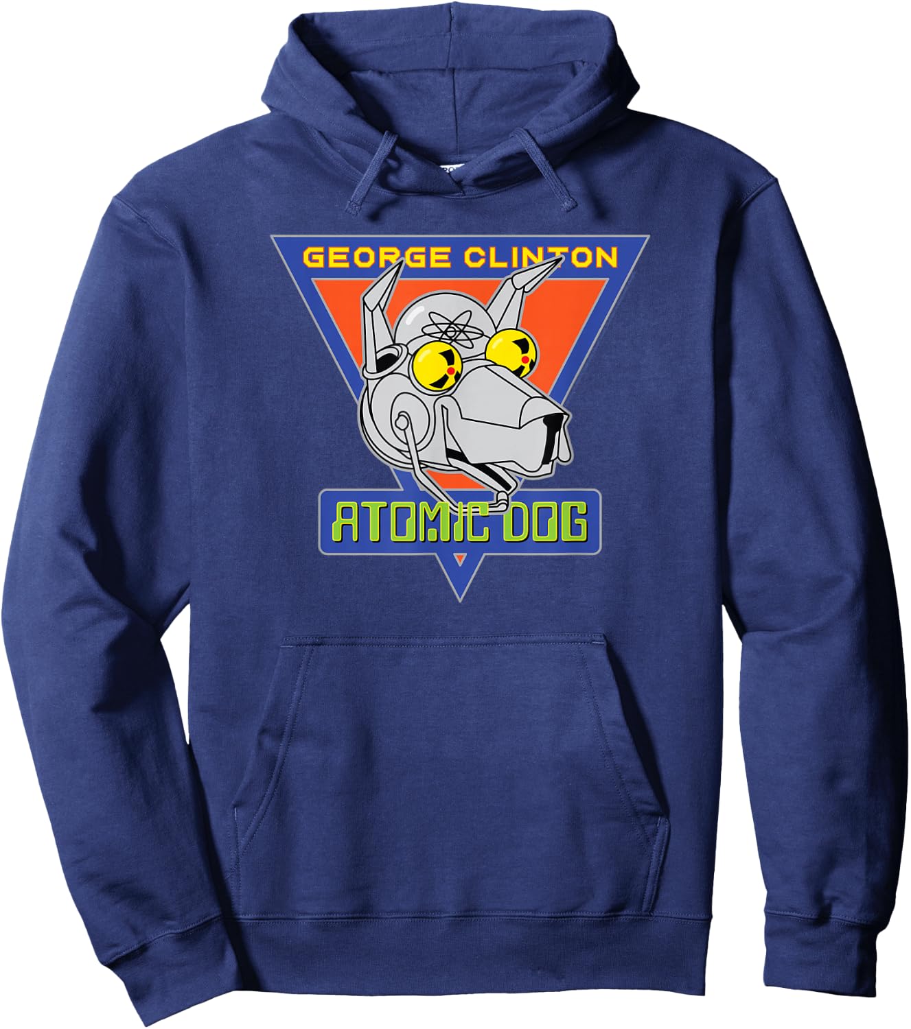 George Clinton Atomic Dog Triangle Logo Hoodie - Hoodie | Navy