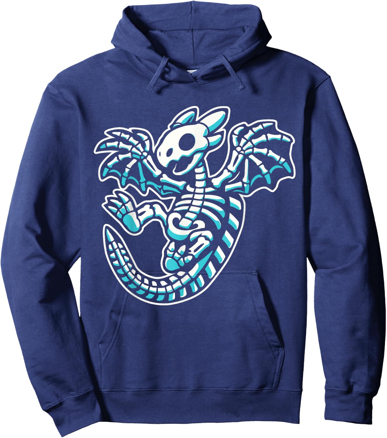 Funny Flying Dragon Skeleton X-Ray Boys Kids Hoodie - Hoodie | Navy