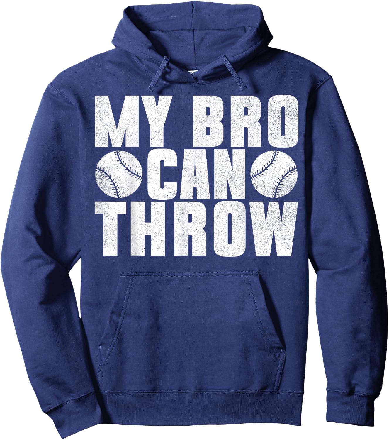 My Bro Can Throw Pitcher Baseball Player Boys Hoodie - Hoodie | Navy