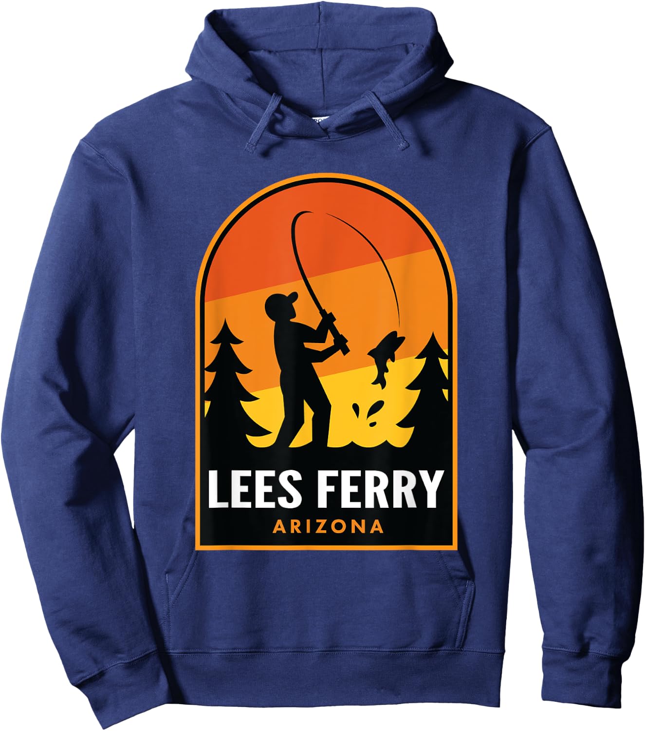 Lees Ferry Arizona Fishing Hoodie - Hoodie | Navy