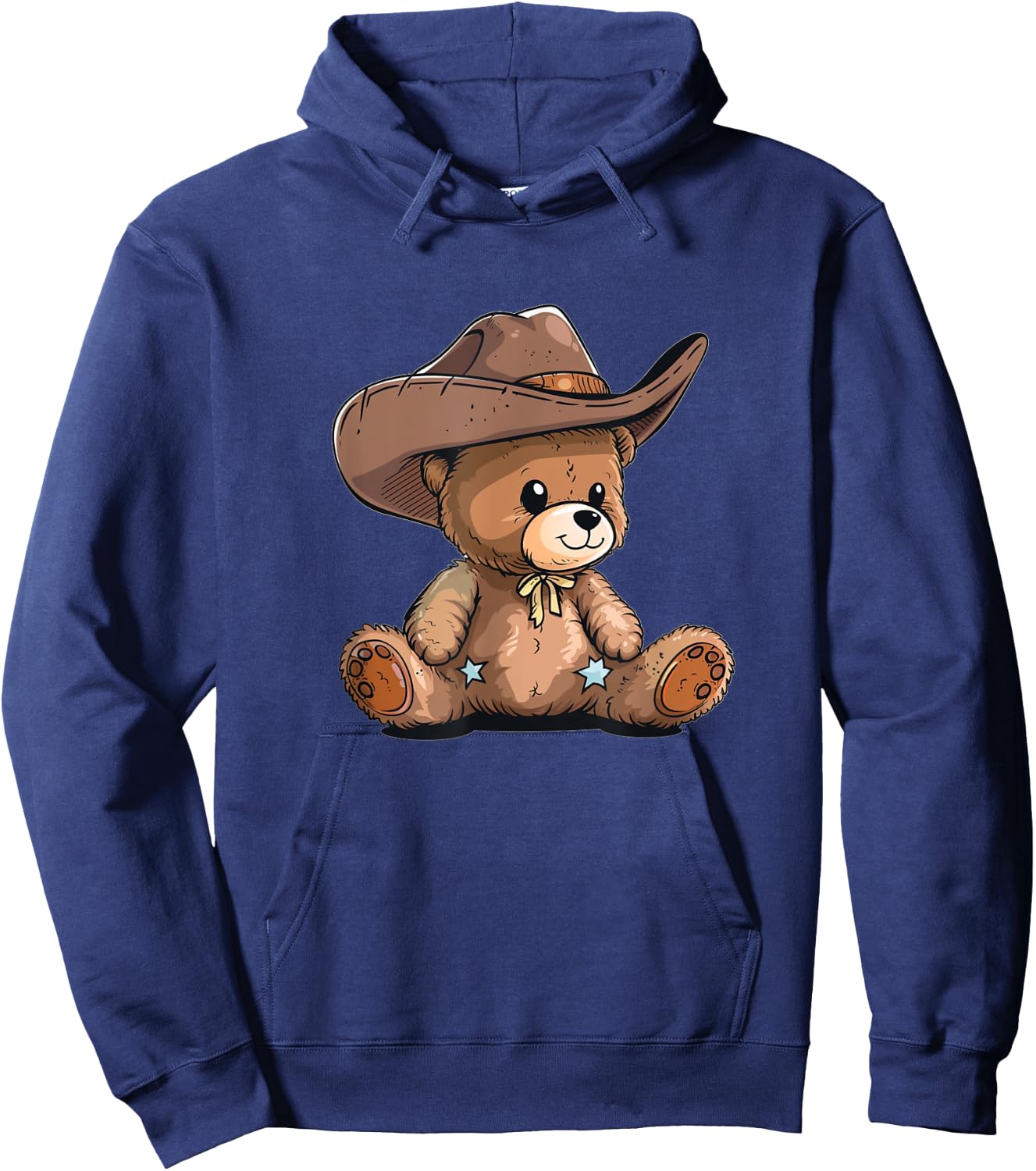 Cute Cowboy Teddy Bear Hoodie - Hoodie | Navy