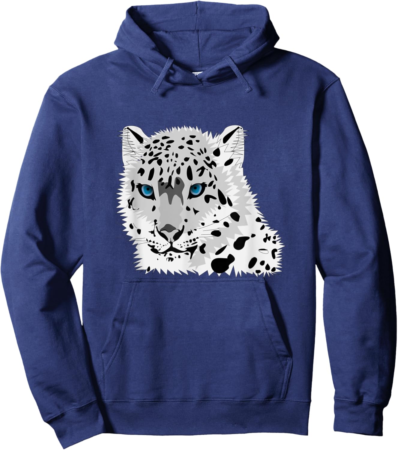 Snow Leopard Hoodie - Hoodie | Navy