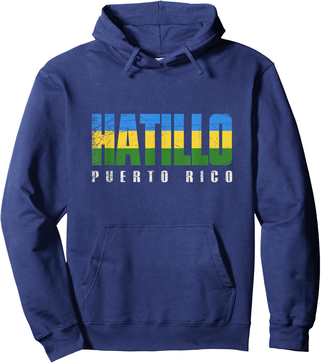Hatillo City in Puerto Rico, Gurabo Flag Hoodie - Hoodie | Navy