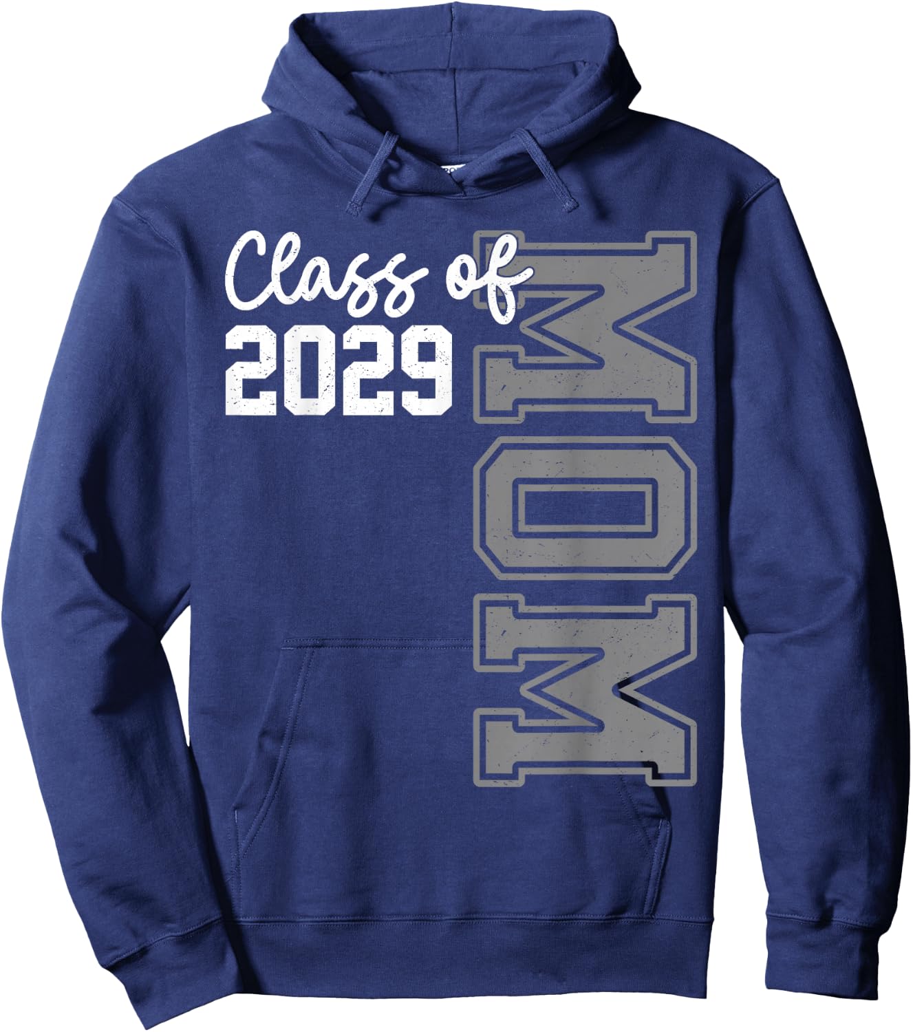 Senior Mom 29 Class Of 2029 Graduation Mother Hoodie - Hoodie | Navy