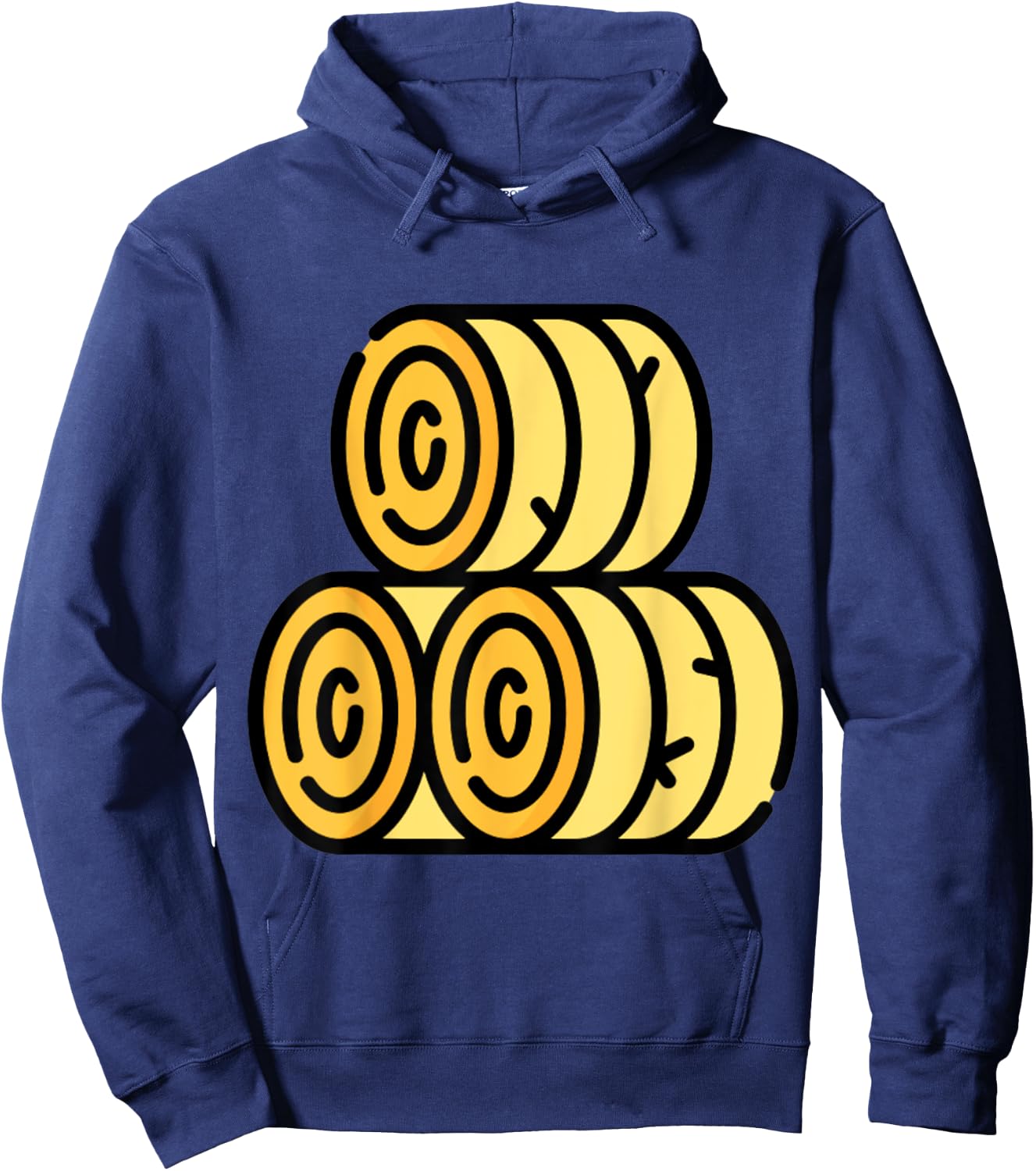 Hay Bale Farm Farming Hoodie - Hoodie | Navy