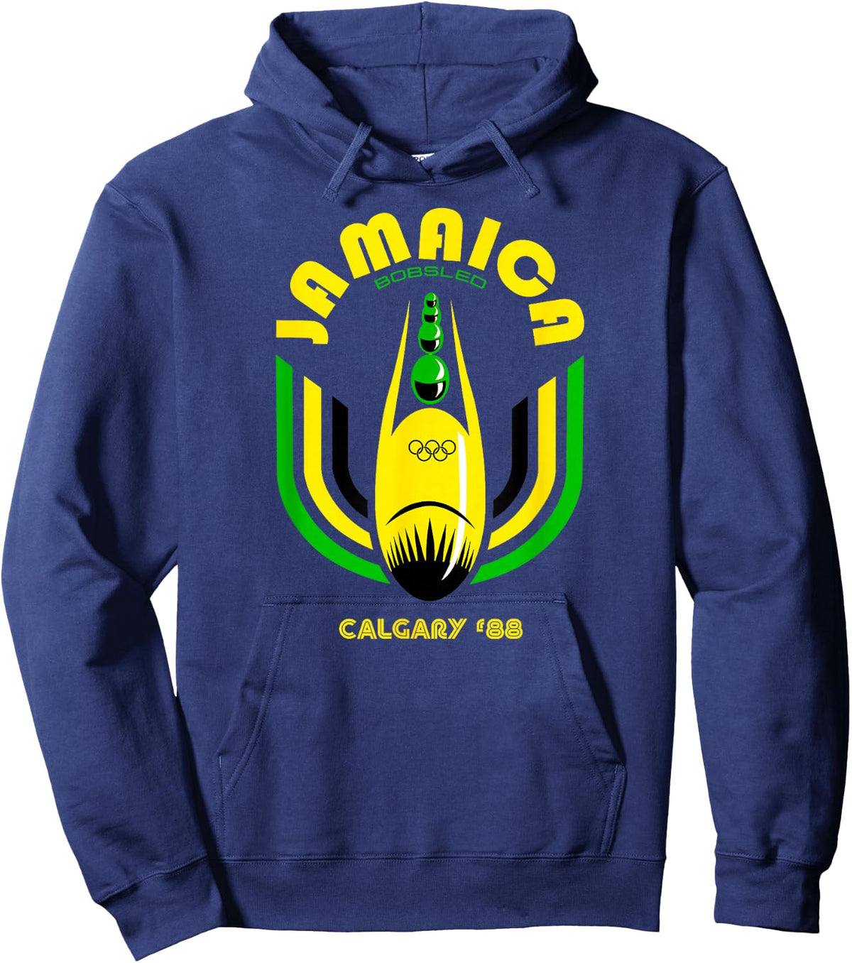 Jamaica Bobsled Team Vintage 1988 Shirt Retro Hoodie - Hoodie | Navy