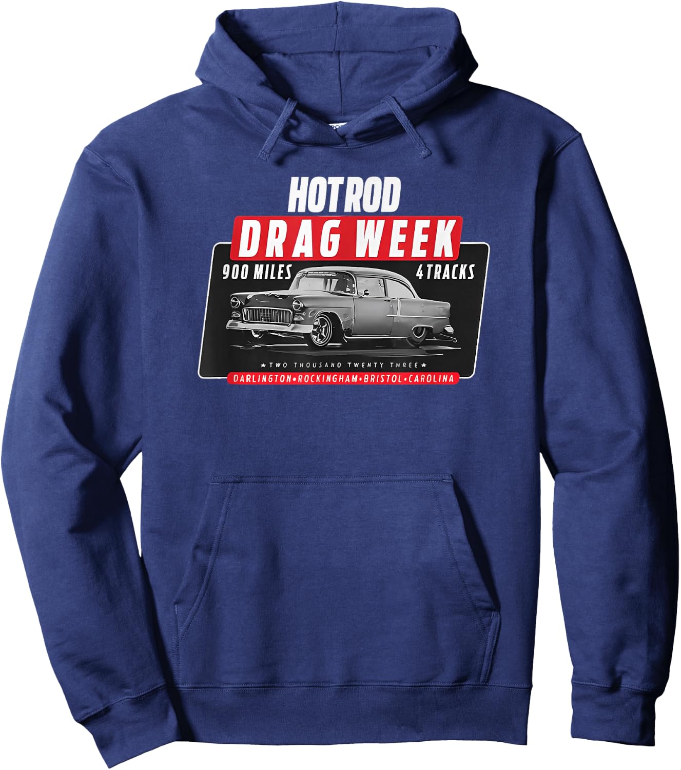 HOT rod Drag Week Adult Hoodie - Hoodie | Navy