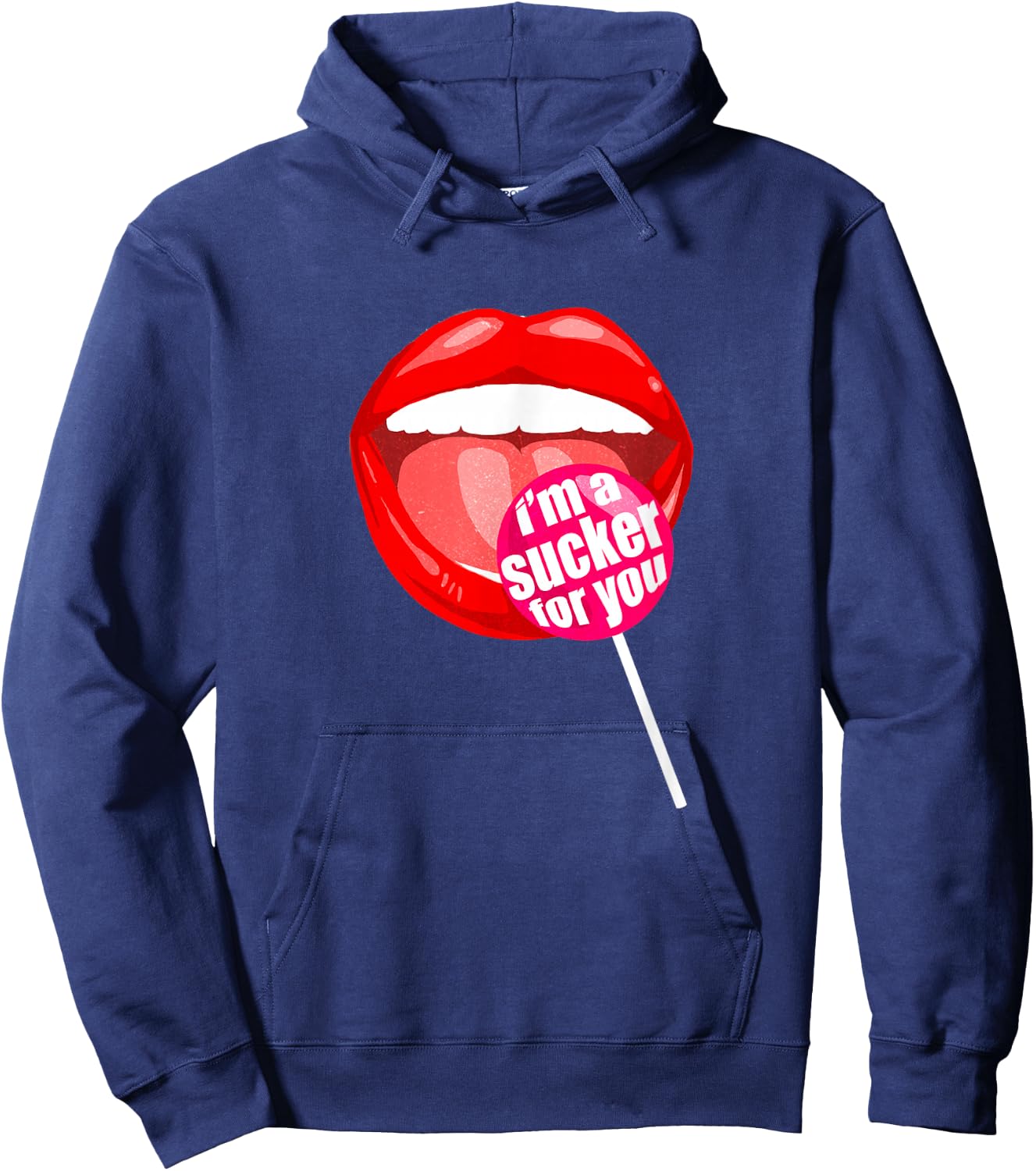 I'm a Sucker For You - Candy Pop Fans Lollipop Hoodie - Hoodie | Navy