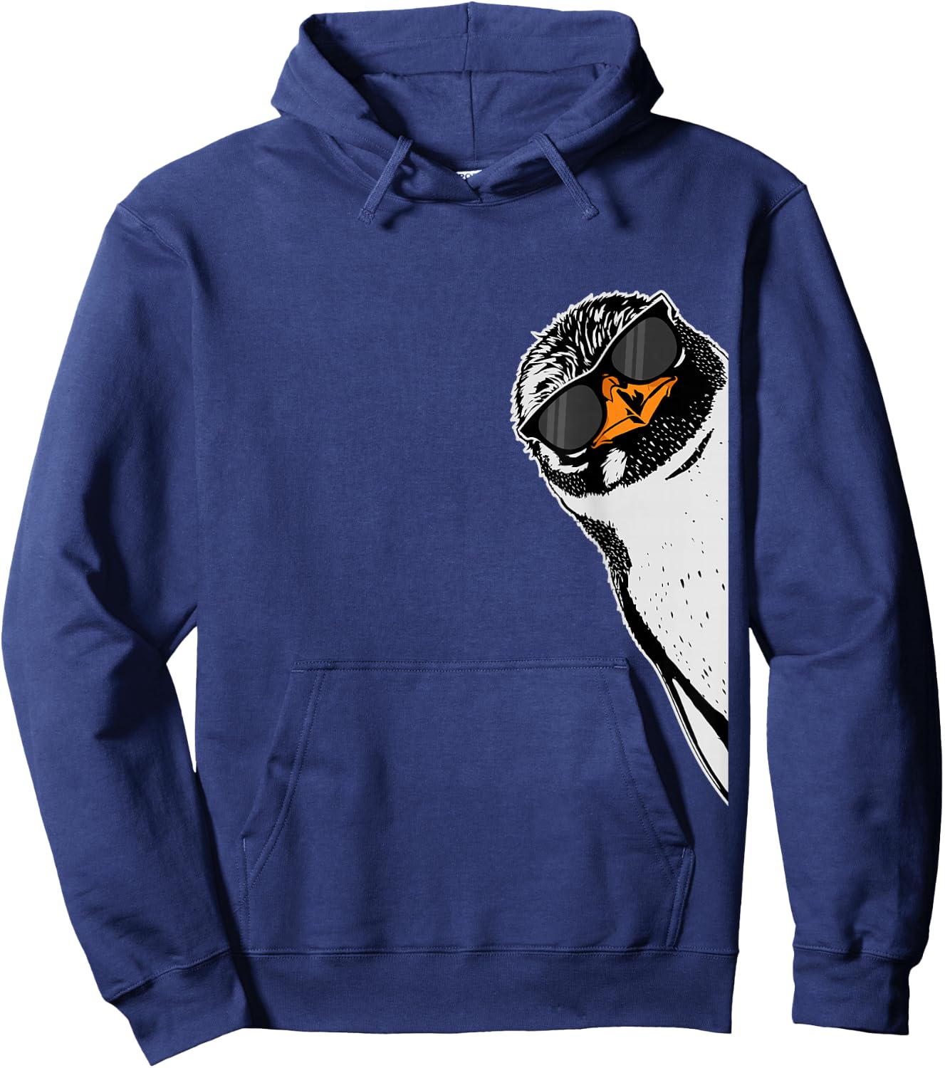 Cool Penguin Lover Boys Kids Sunglases Penguin Hoodie - Hoodie | Navy