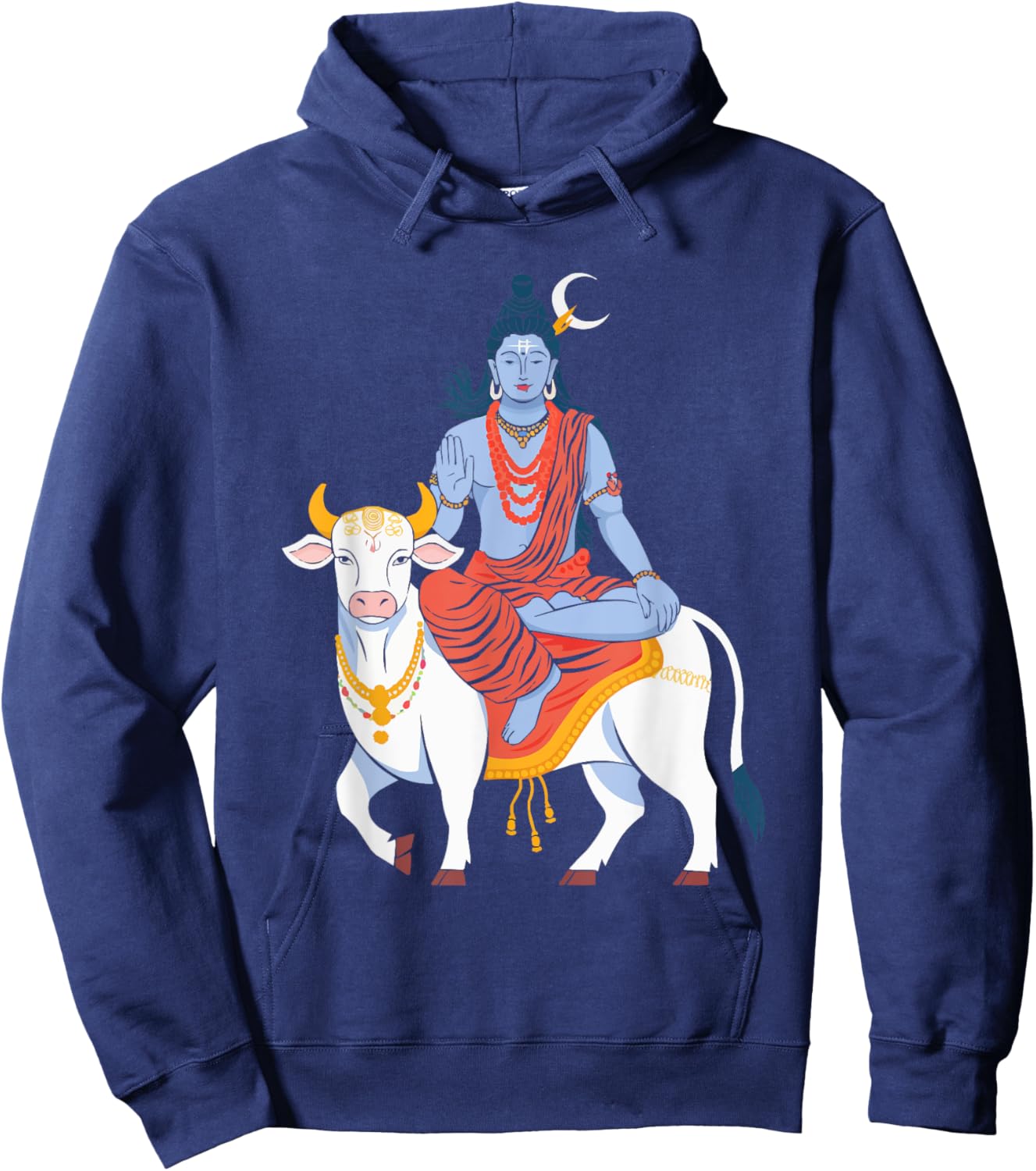 Maha Shivratri Hinduism Hindu Gods Lord Shiva Hoodie - Hoodie | Navy