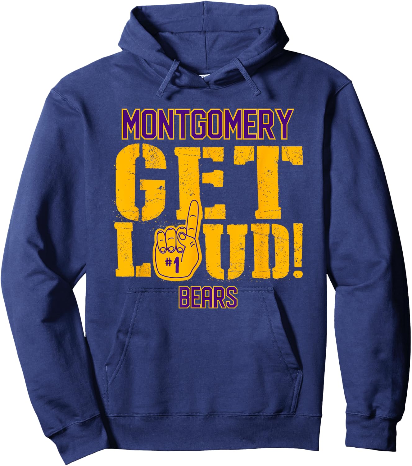 Montgomery High School GET LOUD Bears Hoodie - Hoodie | Navy