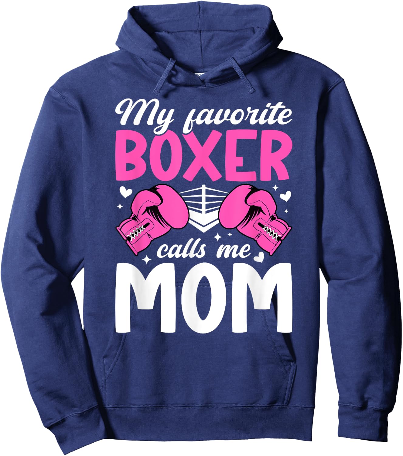 Proud Boxing Mom Boxing Mama Boxing Mother Hoodie - Hoodie | Navy