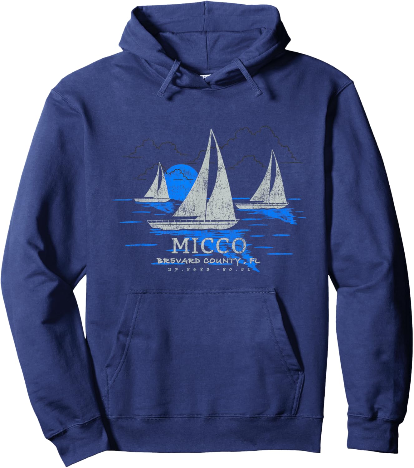 Micco Florida Yachting Souvenir Micco Hoodie - Hoodie | Navy