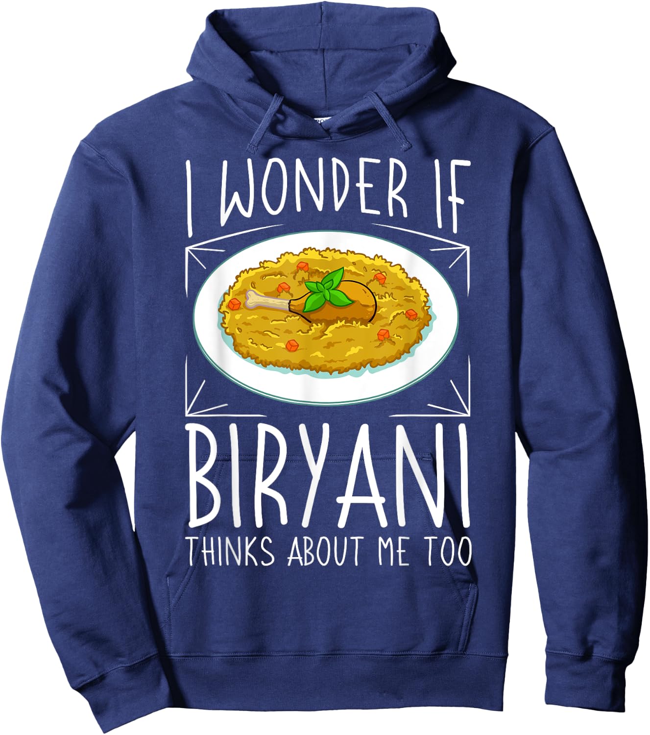 Biryani Pakistani Food Chicken Dum Pot Hoodie - Hoodie | Navy