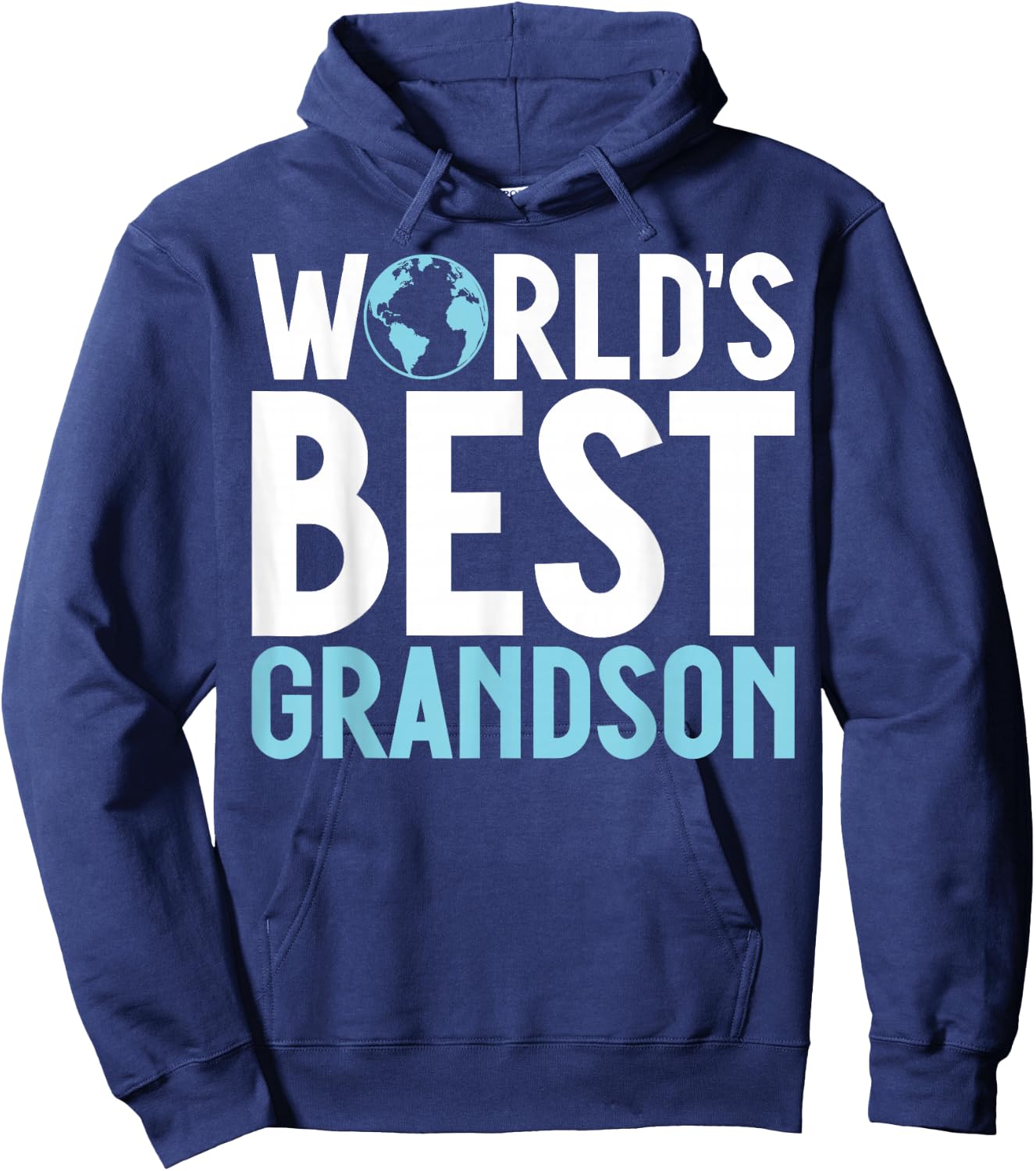 Worlds best Grandson , Small Hoodie - Hoodie | Navy