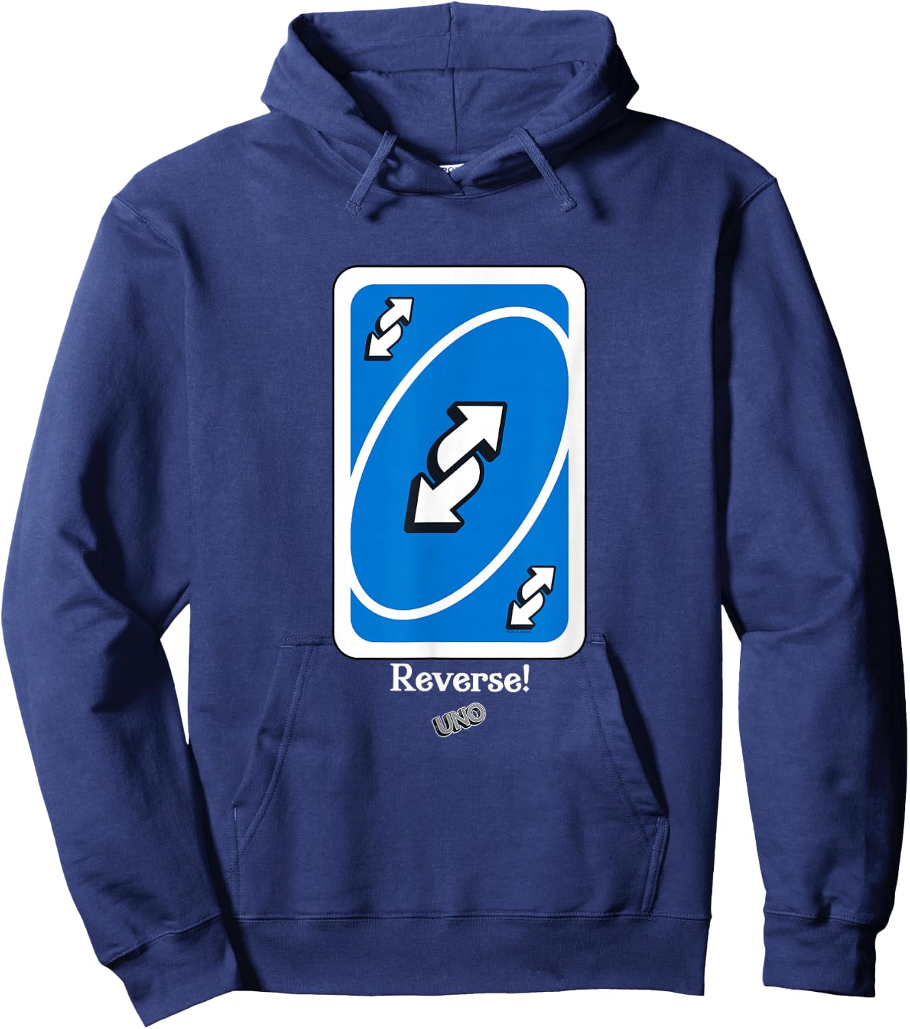UNO - Blue Reverse Card Hoodie - Hoodie | Navy