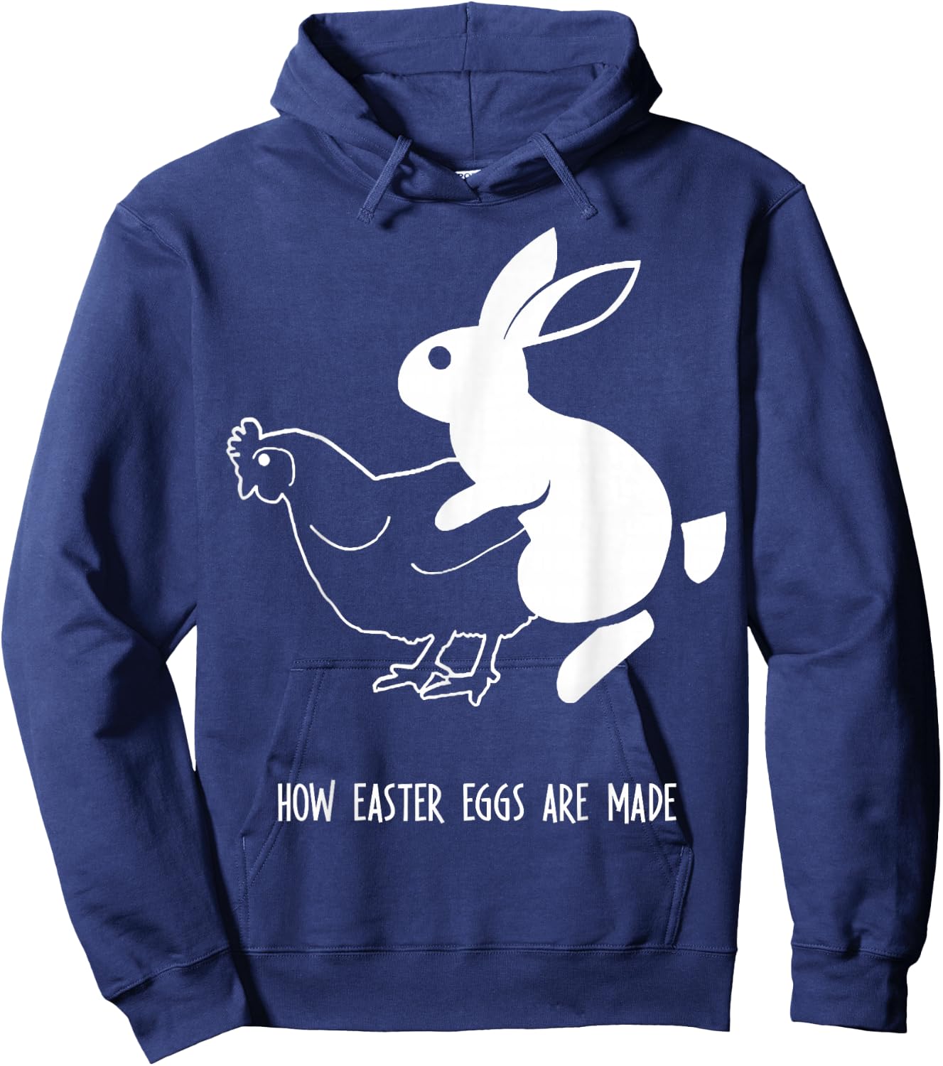 How Easter Eggs Are Made Funny Mating Hoodie - Hoodie | Navy