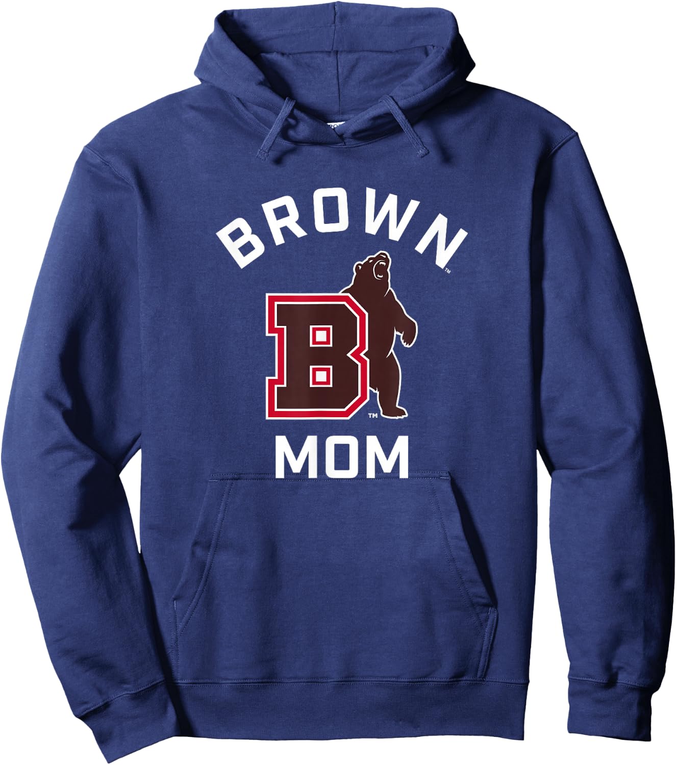 Brown University Bears Arched Mom Hoodie - Hoodie | Navy